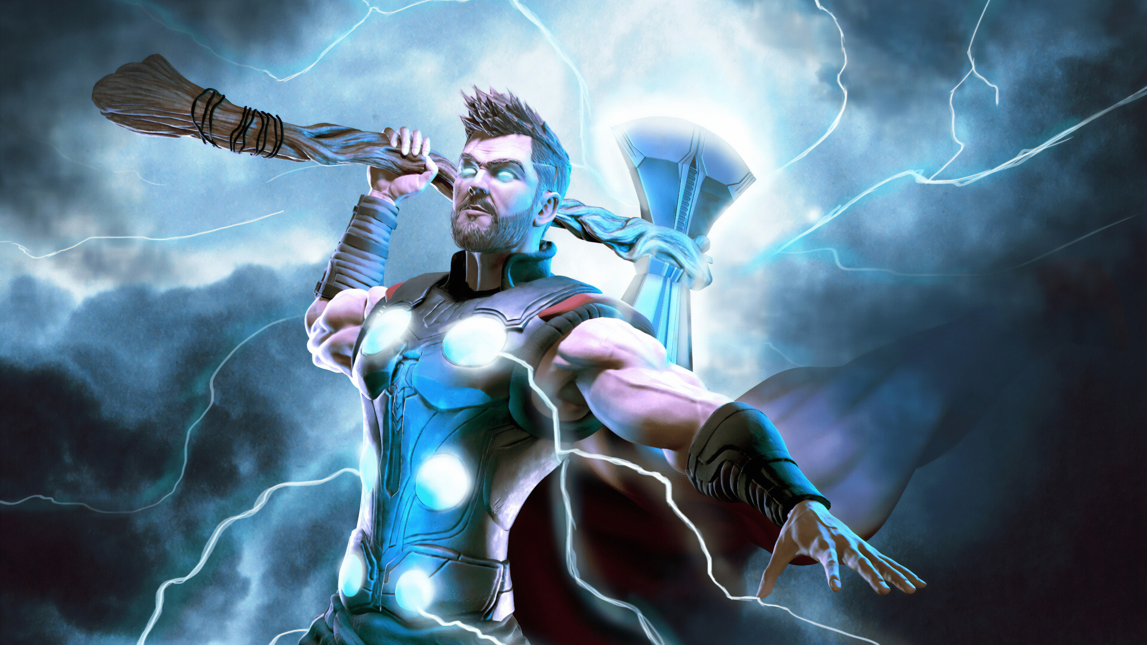 Wallpaper 4k Thor Lighting 4k Wallpapers Artstation