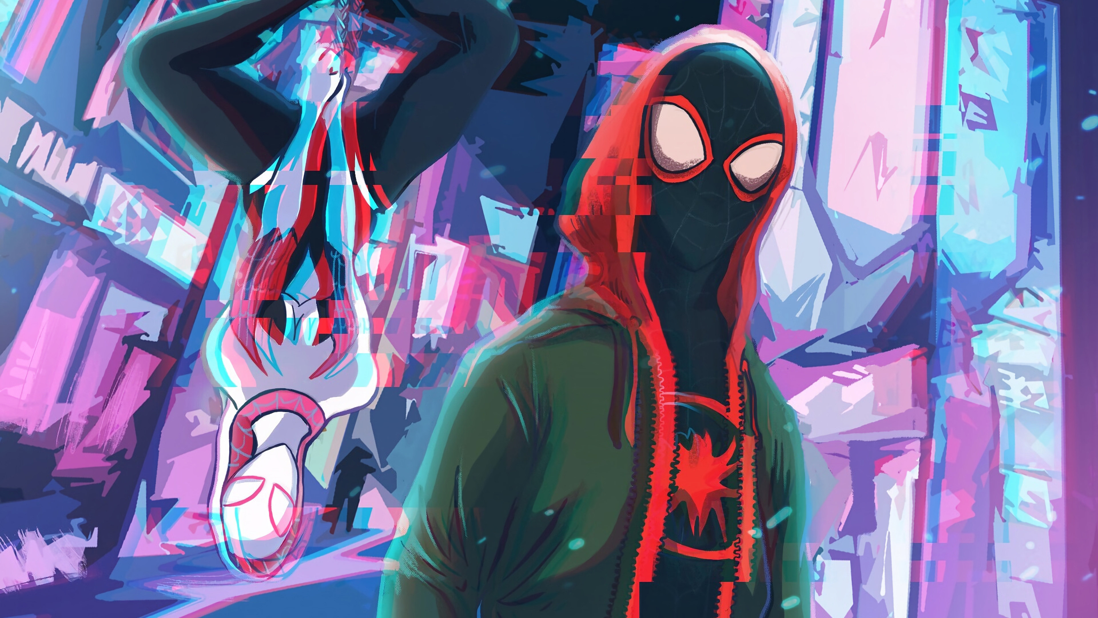 Spiderman Into The Spiderverse superheroes wallpapers, spiderman ...