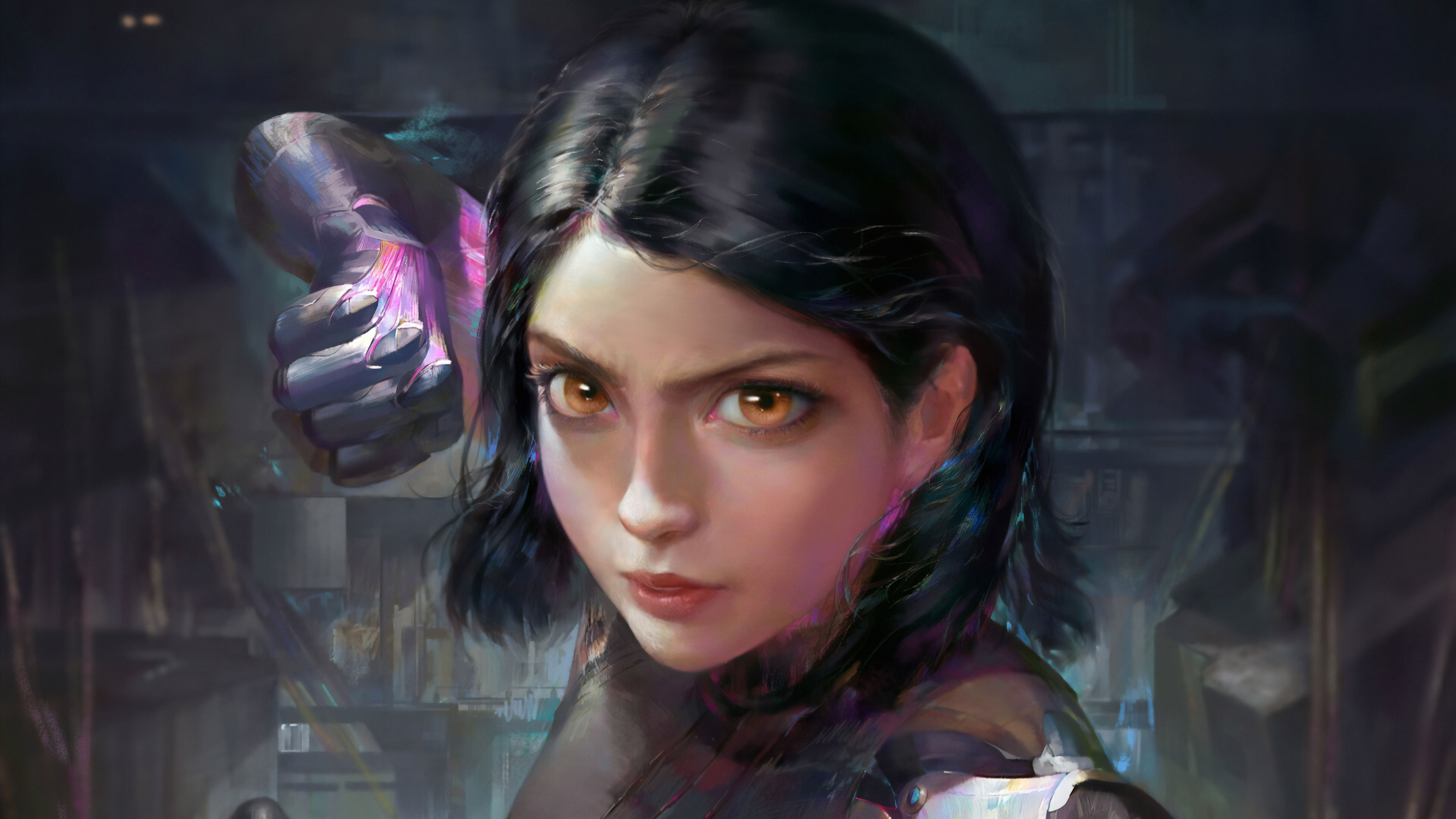 Wallpaper 4k Alita Battle Angel Art Wallpaper