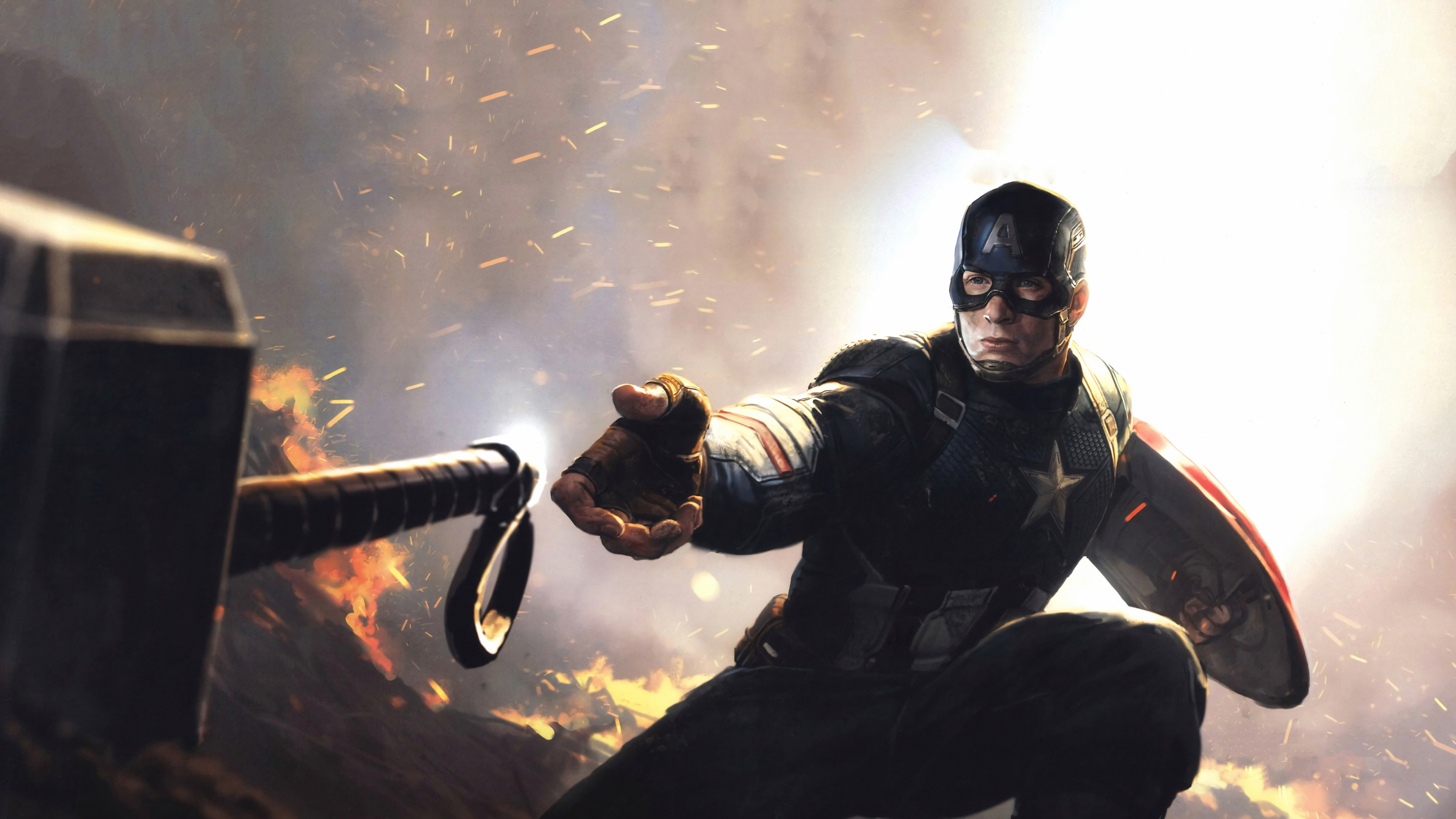 Wallpaper 4k Captain America Avengers Endgame 2019 Wallpaper