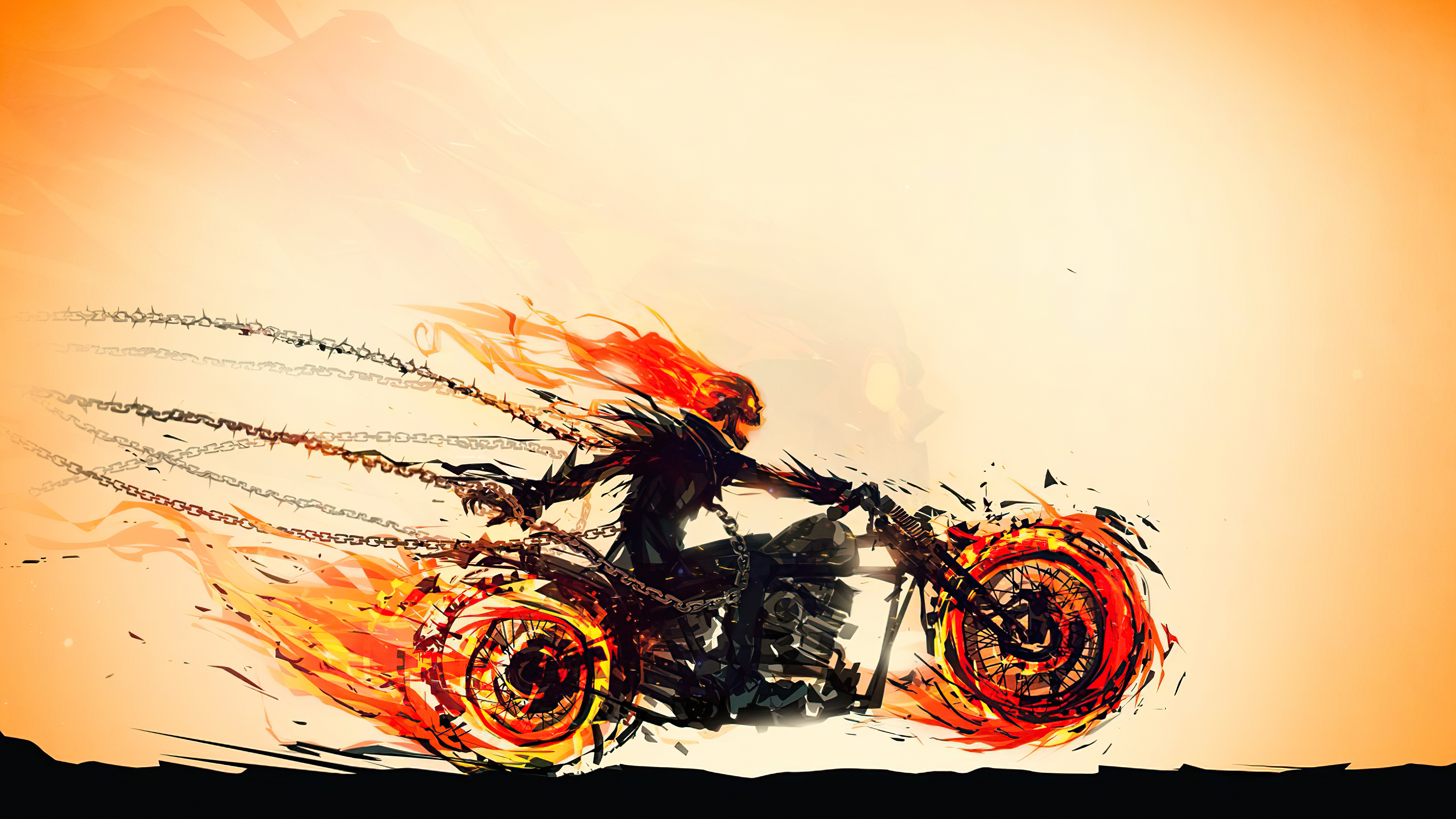 Wallpaper 4k Ghost Rider Hellfire Rider Wallpaper