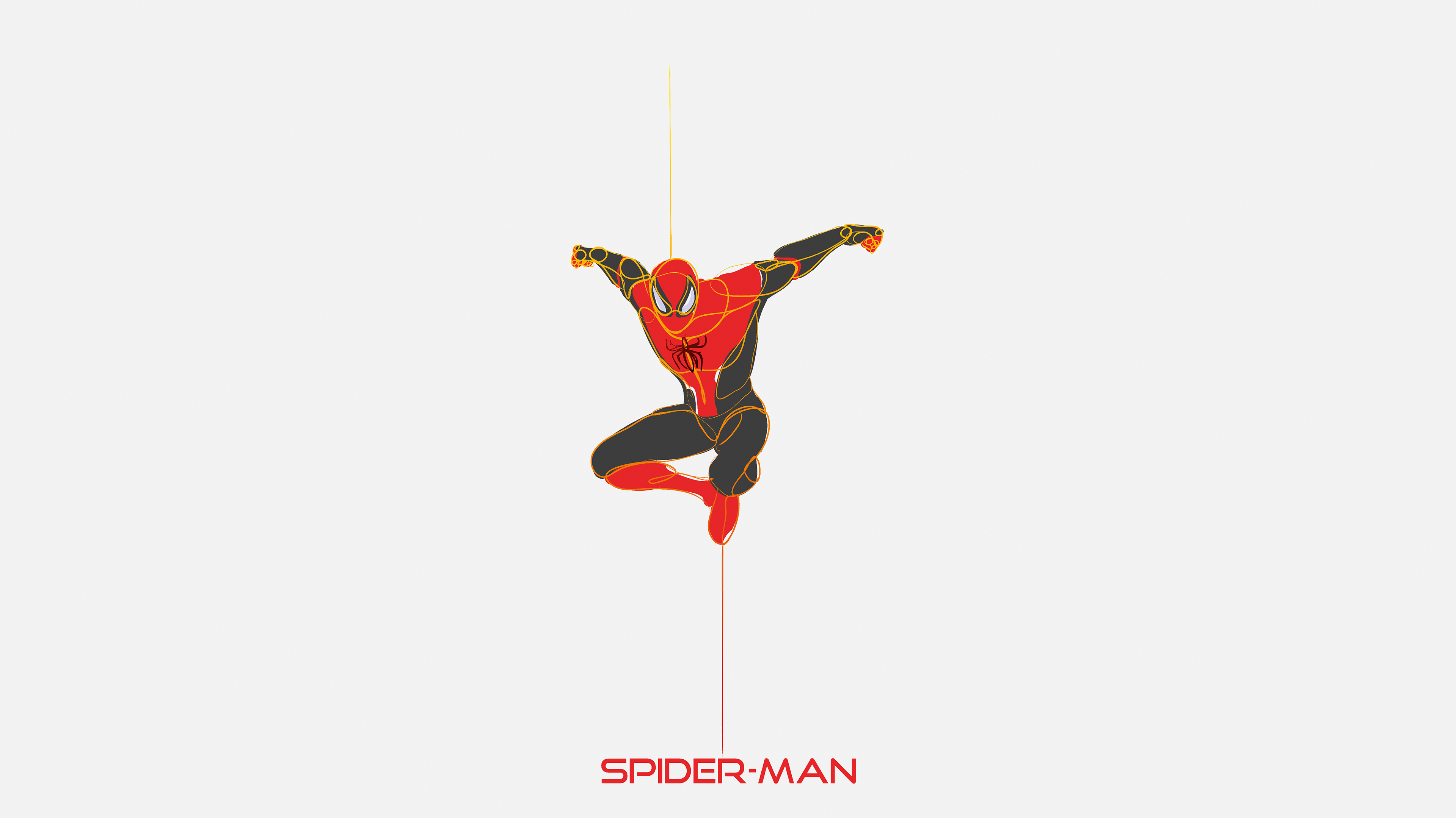 Wallpaper 4k Spiderman Minimal Art Wallpaper