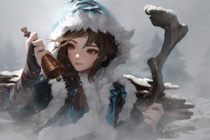 girl snow with bells 1574939361 300x200 - Girl Snow With Bells -