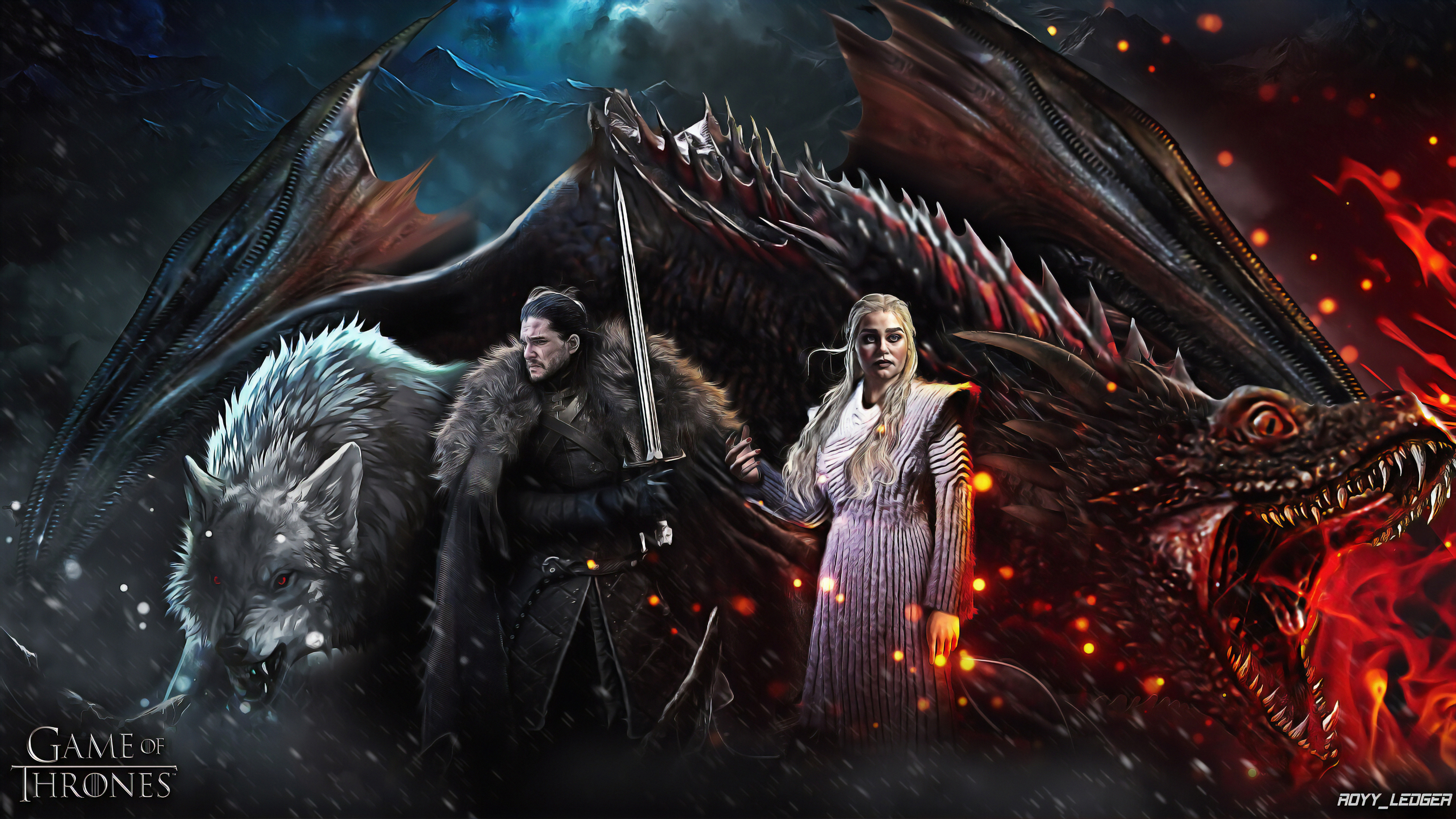 Game Of Thrones Season 8 Art Wallpaper 4K