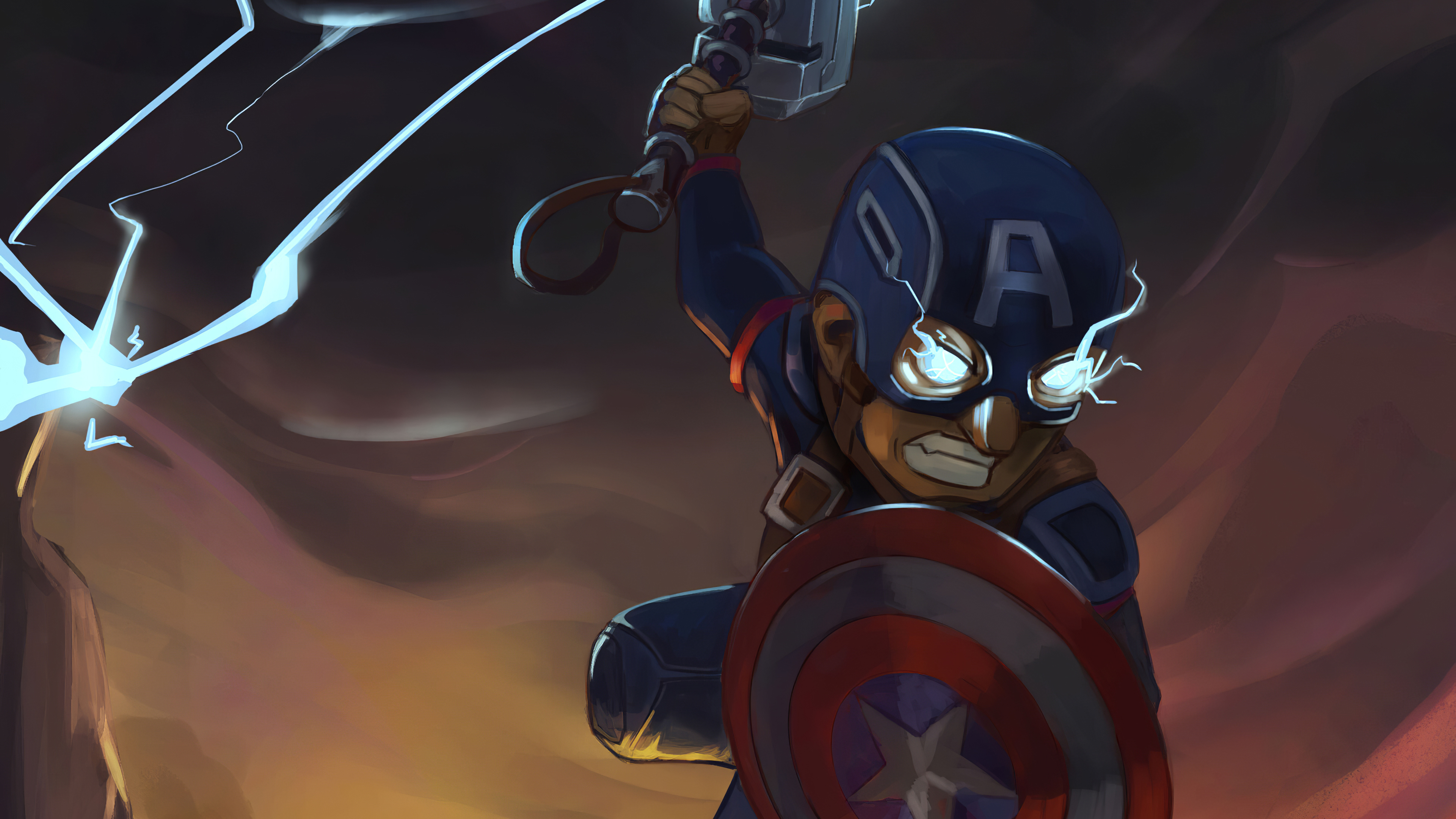 Wallpaper 4k Captain America Art Wallpaper