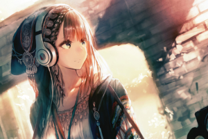 anime girl headphones looking away 1596921615 300x200 - Anime Girl Headphones Looking Away -