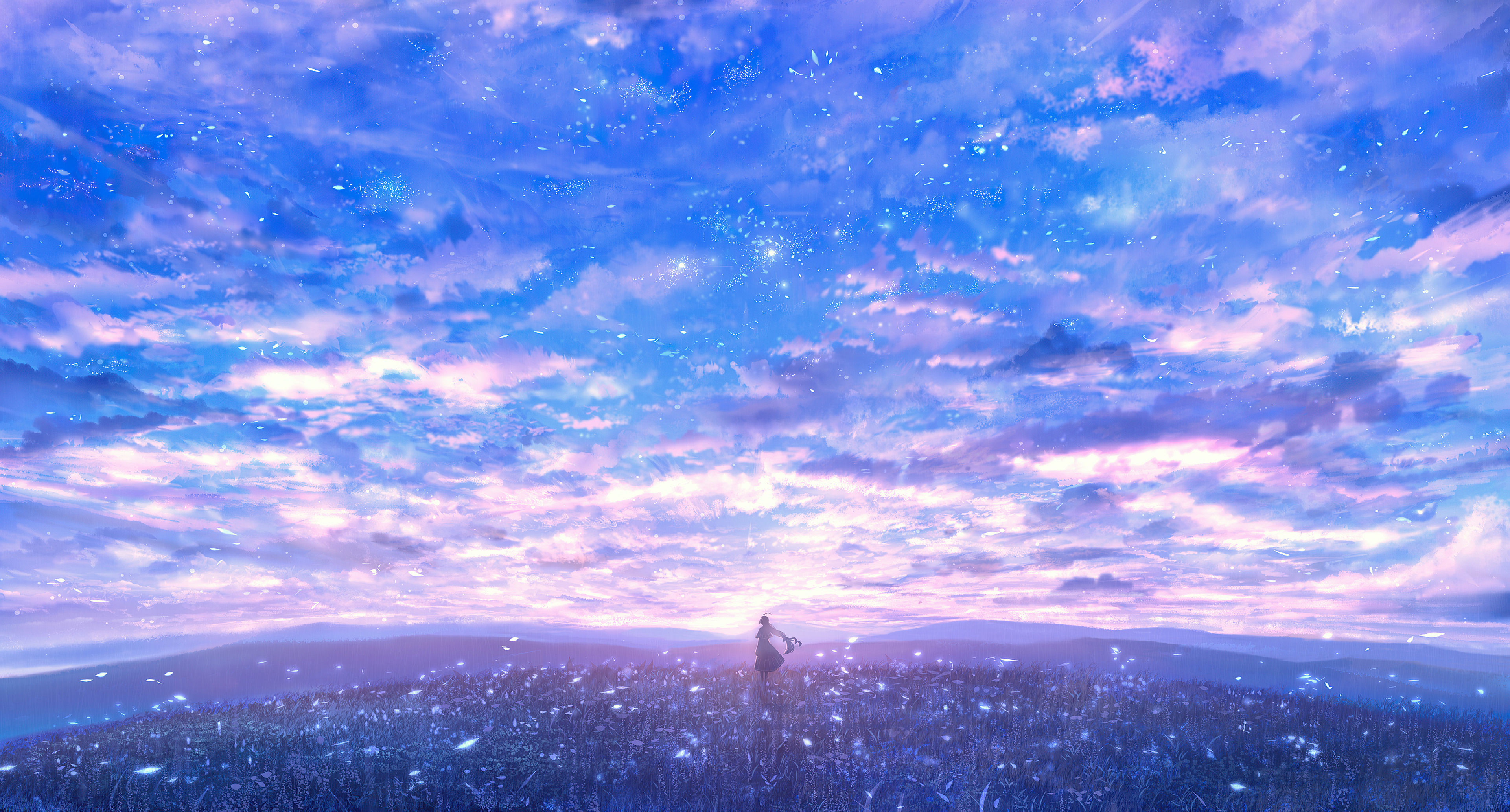 girl in lavender field alone clouds 1596921183 - Girl In Lavender Field Alone Clouds -