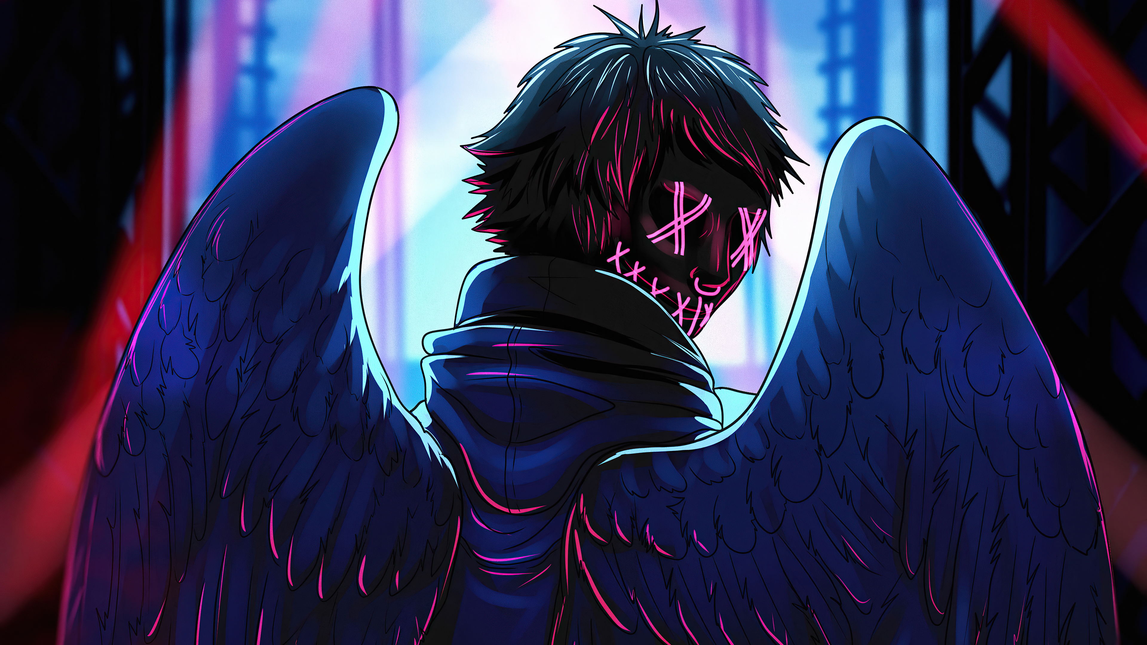 Neon Angel Boy