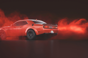 red dodge challenger demon srt rear 1596906583 300x200 - Red Dodge Challenger Demon SRT Rear -