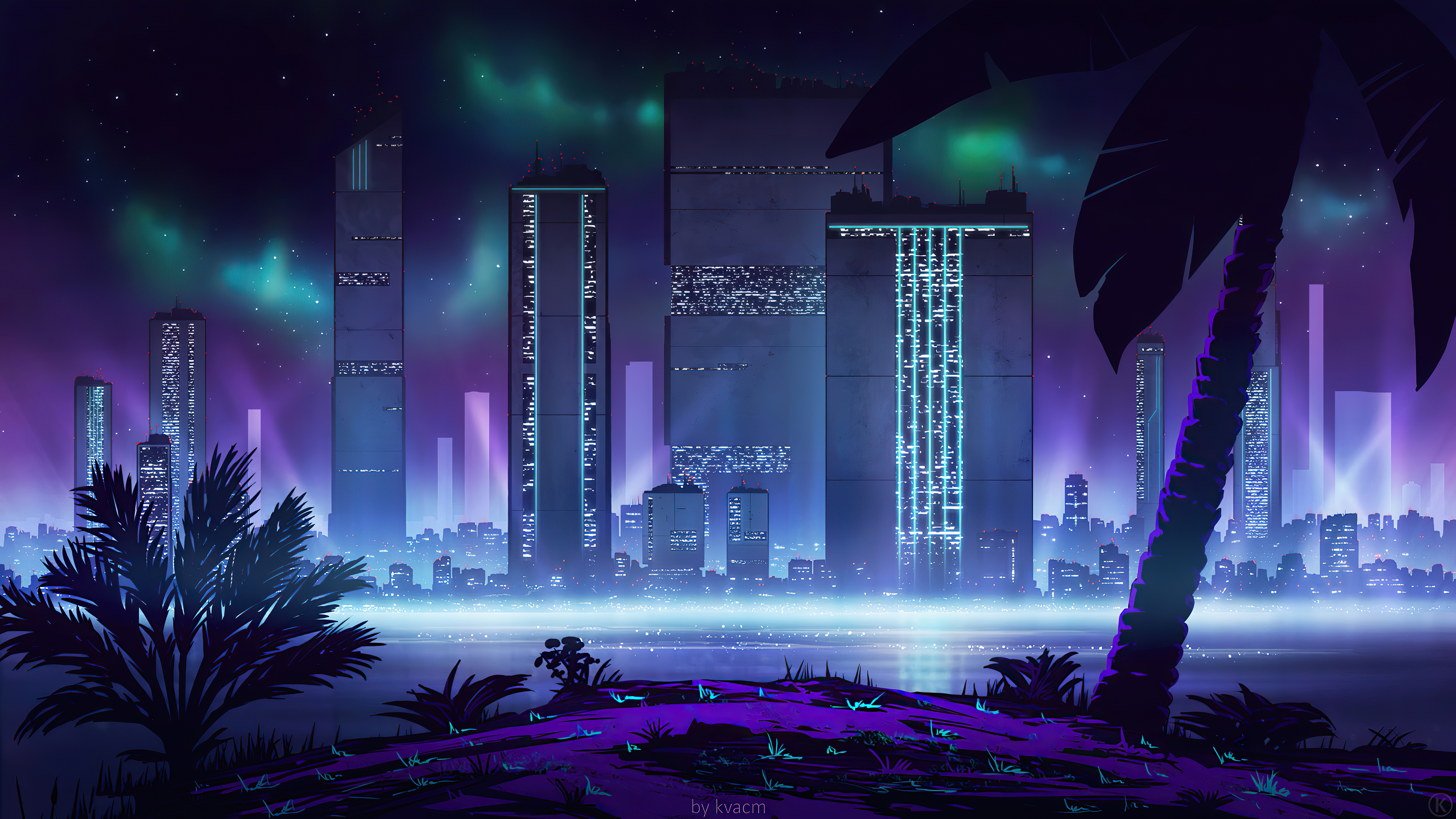 Cyberpunk Night City Art Wallpaper 4K HD PC 860h