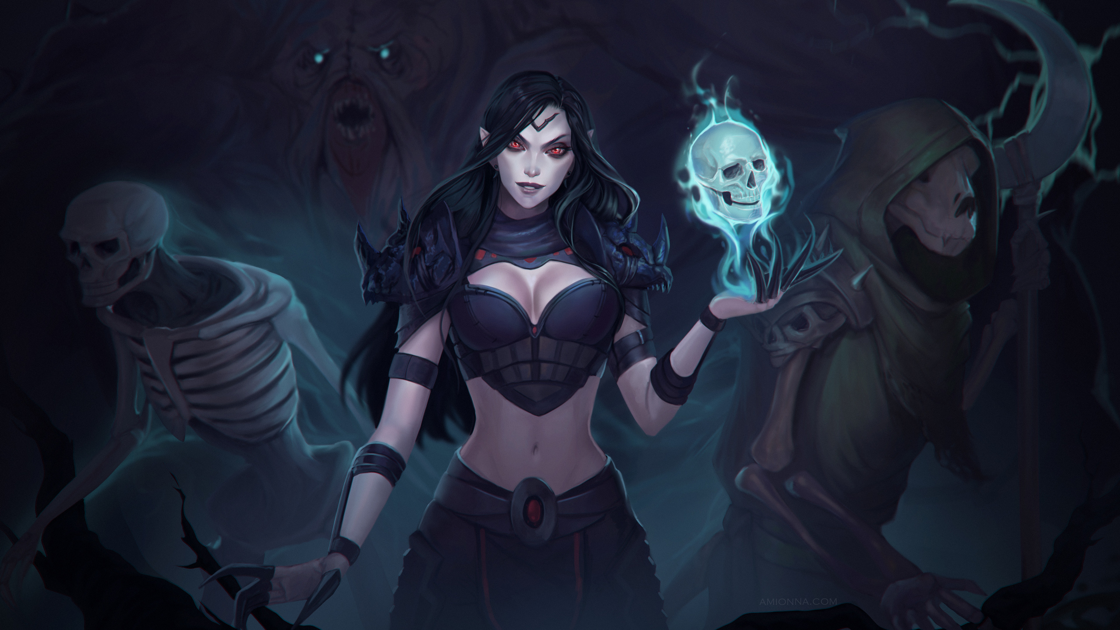 Download Diablo 3 Female Necromancer Wallpaper  Wallpaperscom