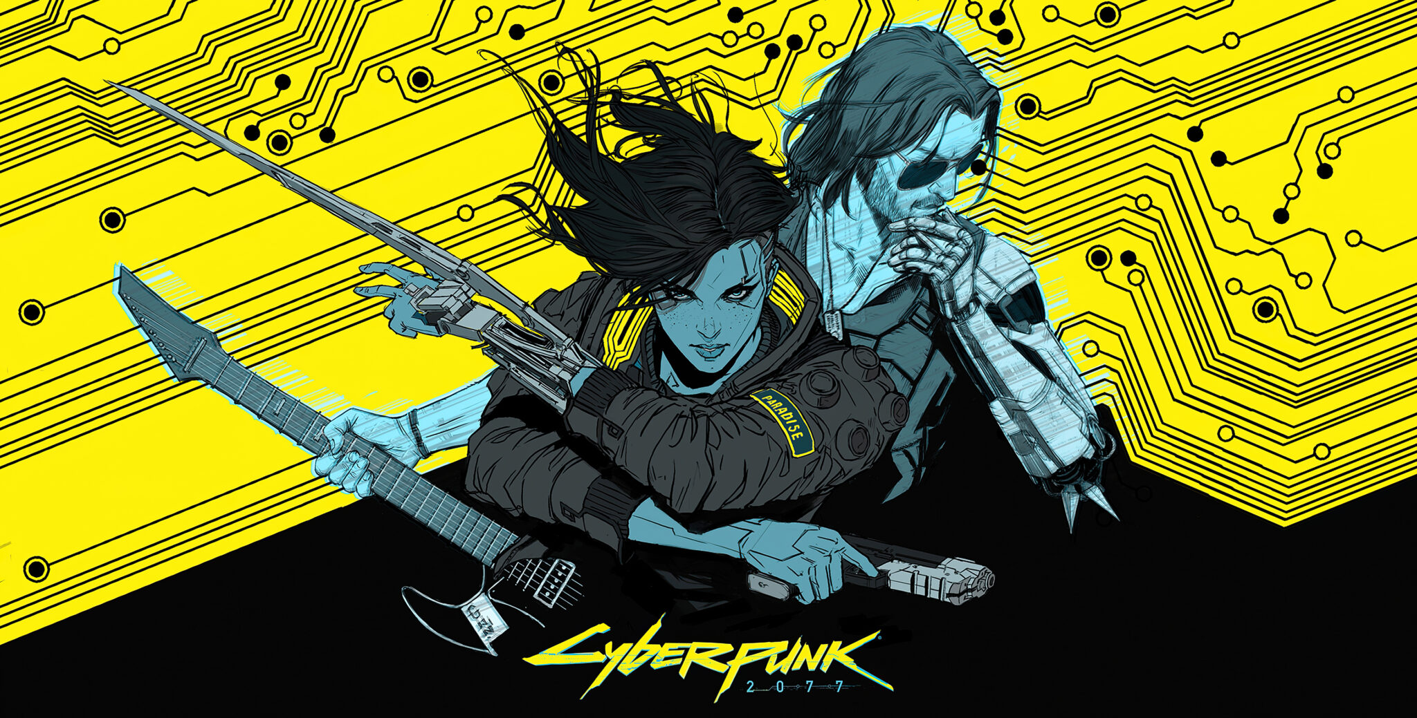 Cyberpunk 2077 Yellow Art 4k