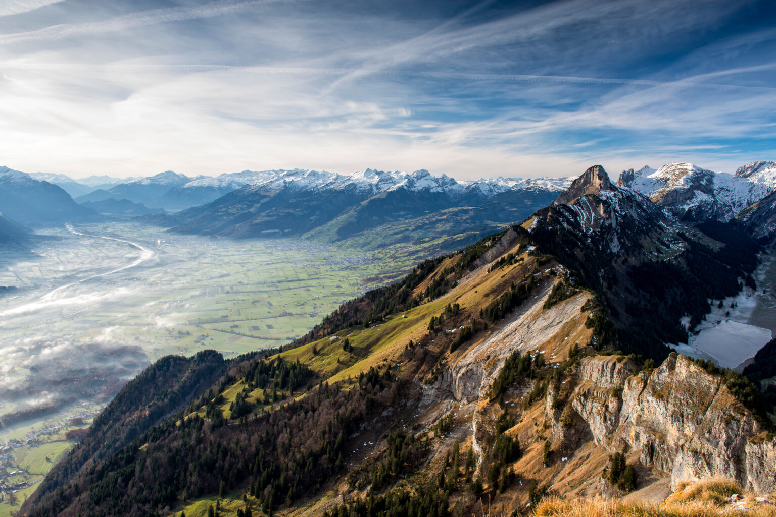 Hoher Kasten Alps Valley 4k