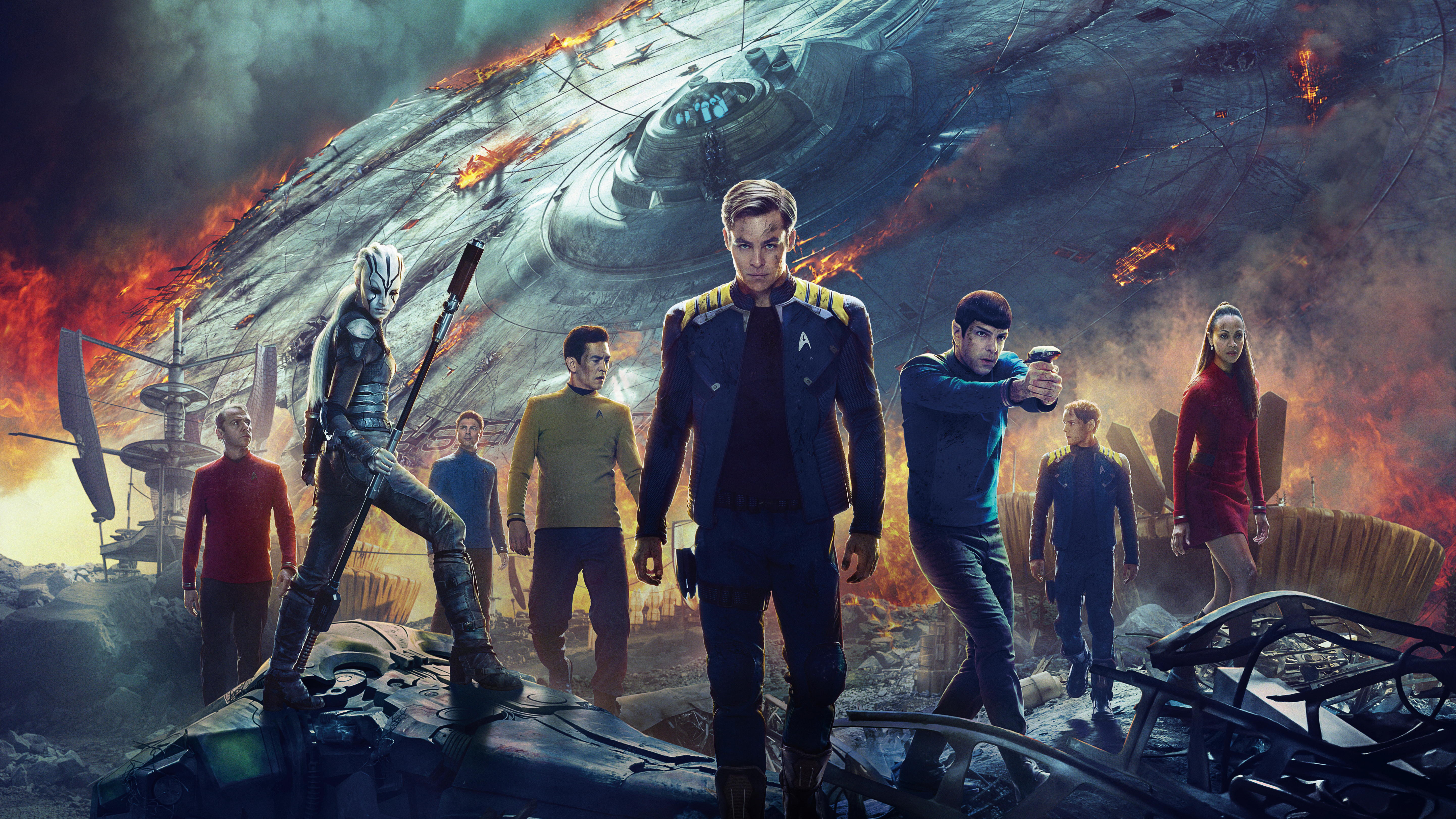 Star Trek Beyond Wallpaper 4K USS Enterprise Starship 5K 8K 6267