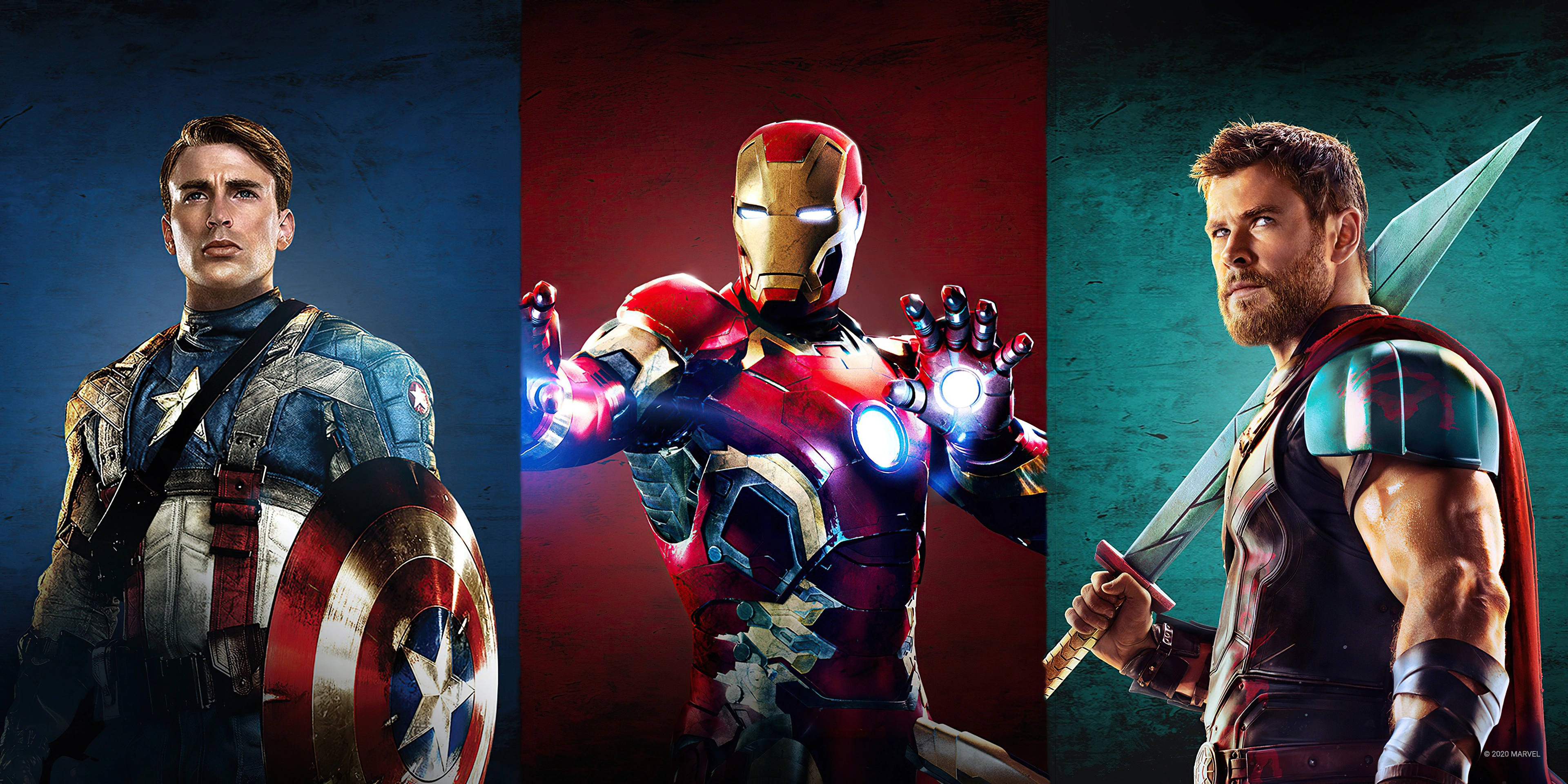 Wallpaper 4k Iron Man Captain America Thor 4k Wallpaper