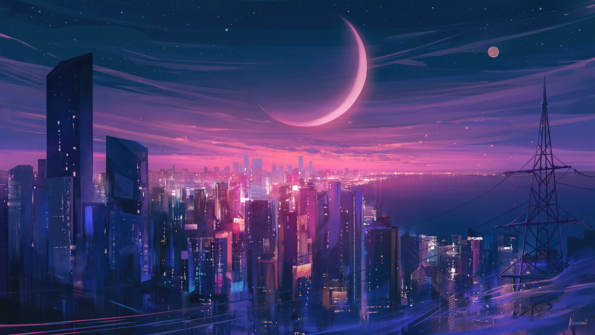 4K Desktop Wallpaper Synthwave