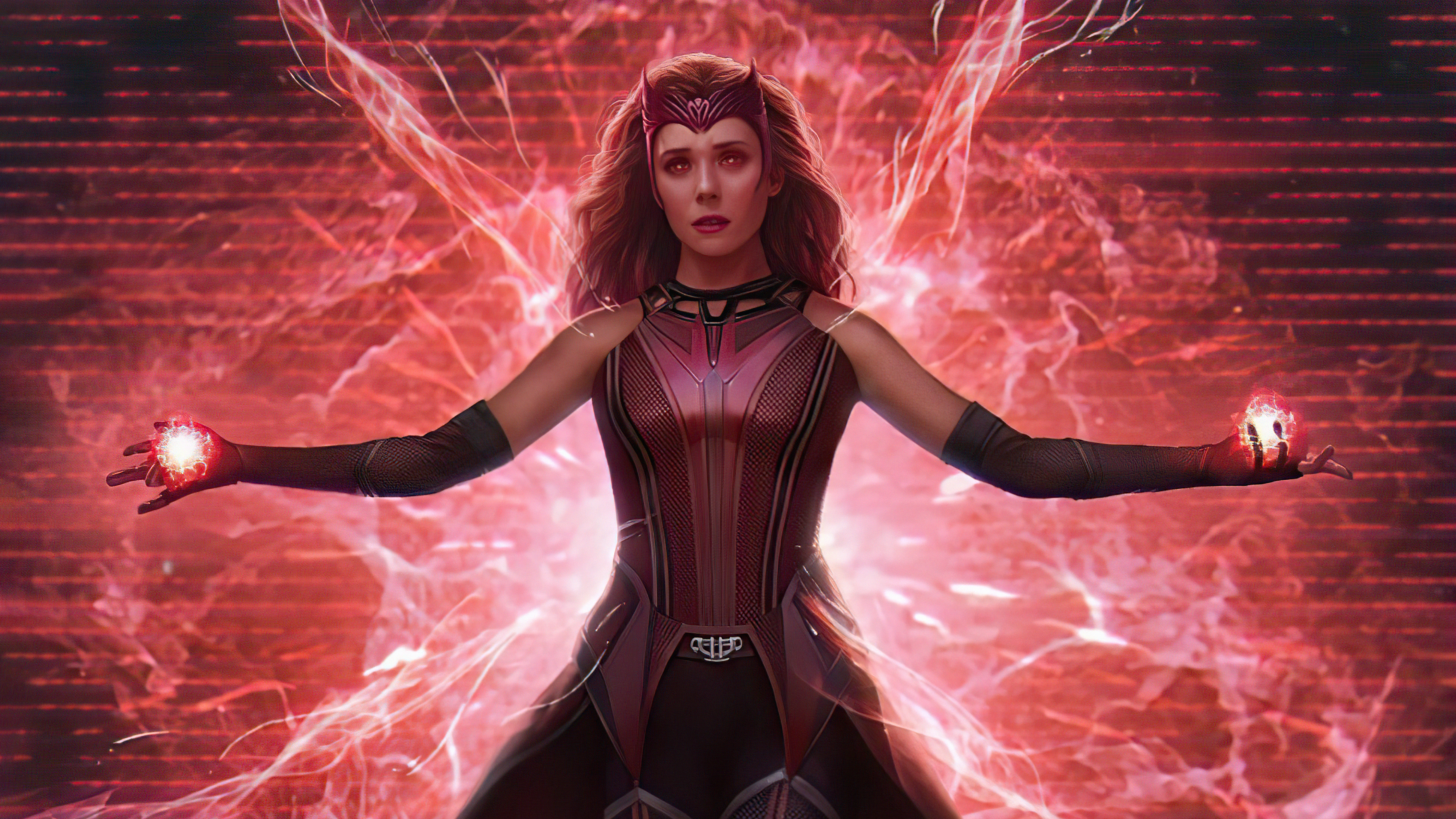 Wallpaper Scarlet Witch, Marvel Scarlet Witch Art, Wanda Maximoff, Hulk,  Vision, Background - Download Free Image