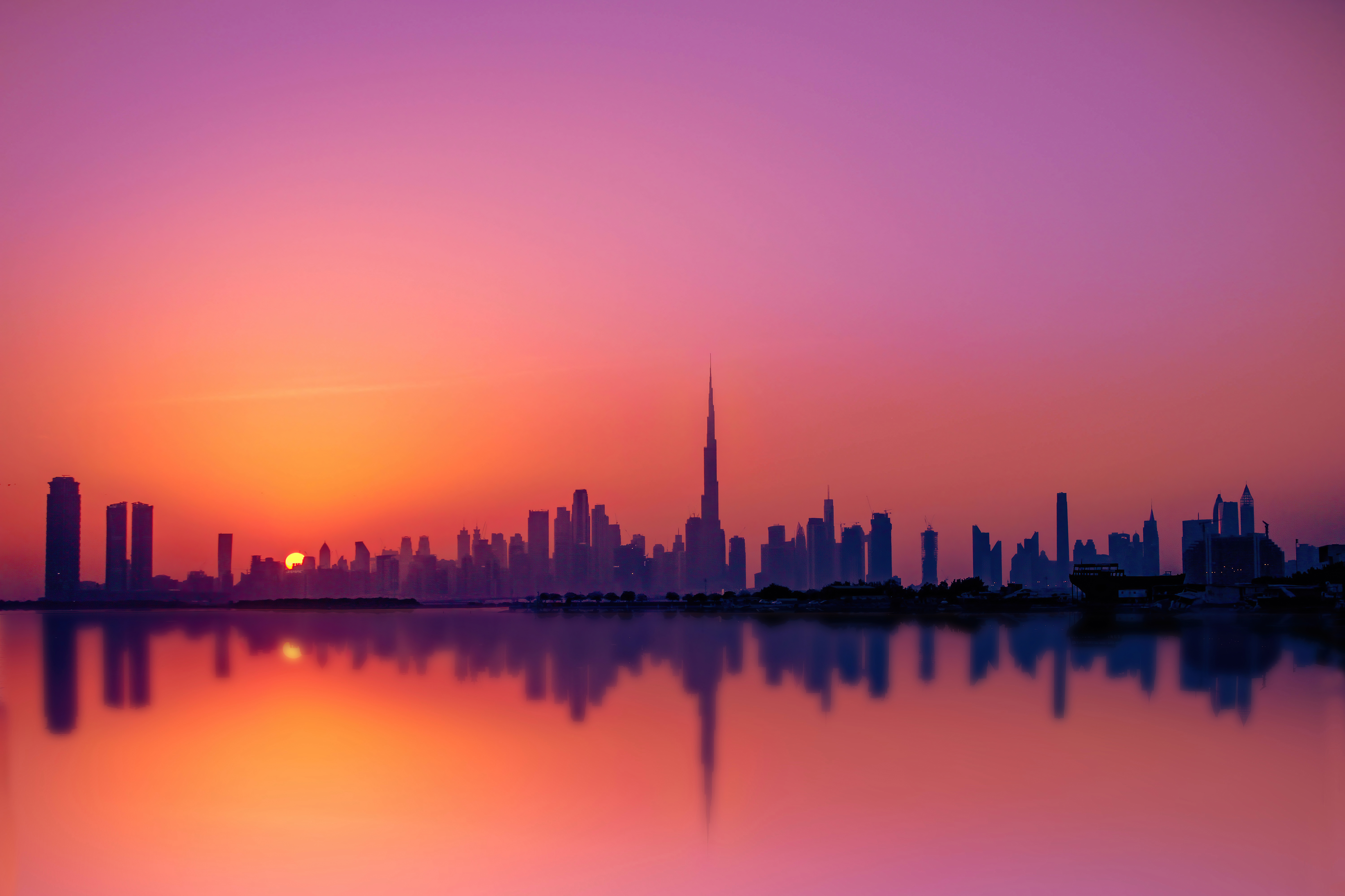 dubai city silhouette 4k 1629228077 - Dubai City Silhouette 4k - Dubai City Silhouette wallpapers, Dubai City Silhouette 4k wallpapers
