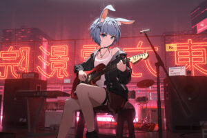 anime girl with guitar 4k 1660432217