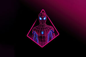 neon spiderman 4k 1660480326