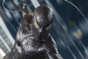 spider man black symbiote suit 4k 1660495456