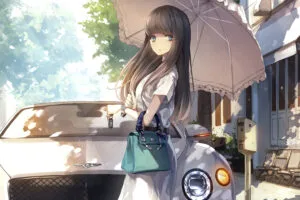 anime girl with umbrella 4k 1664120690