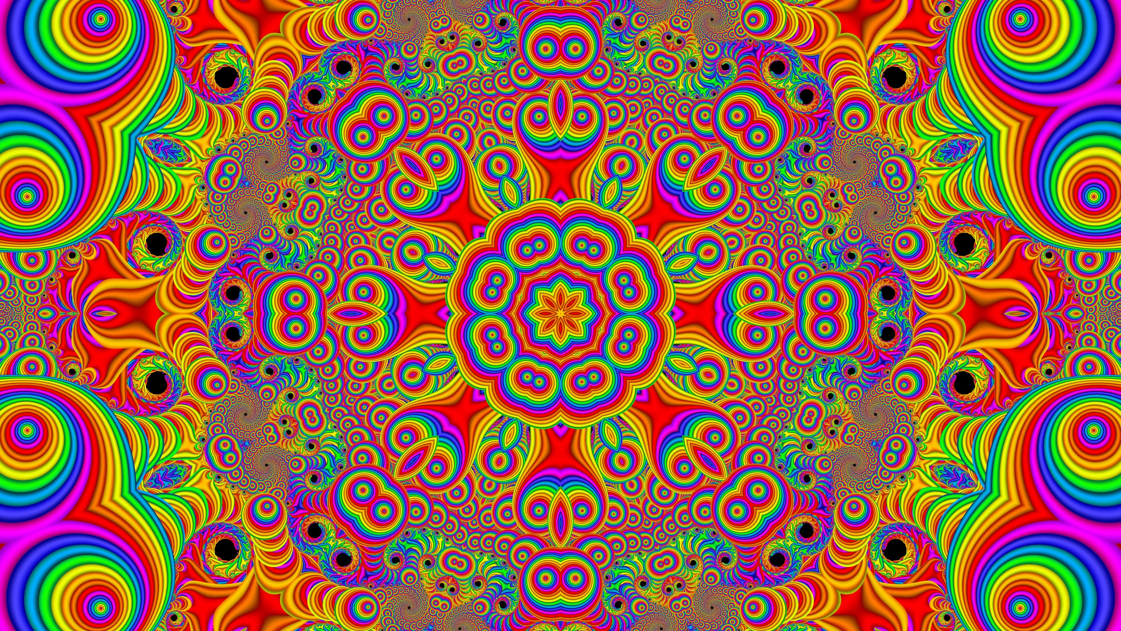 abstraction colorful circles shapes 4k 1691670468