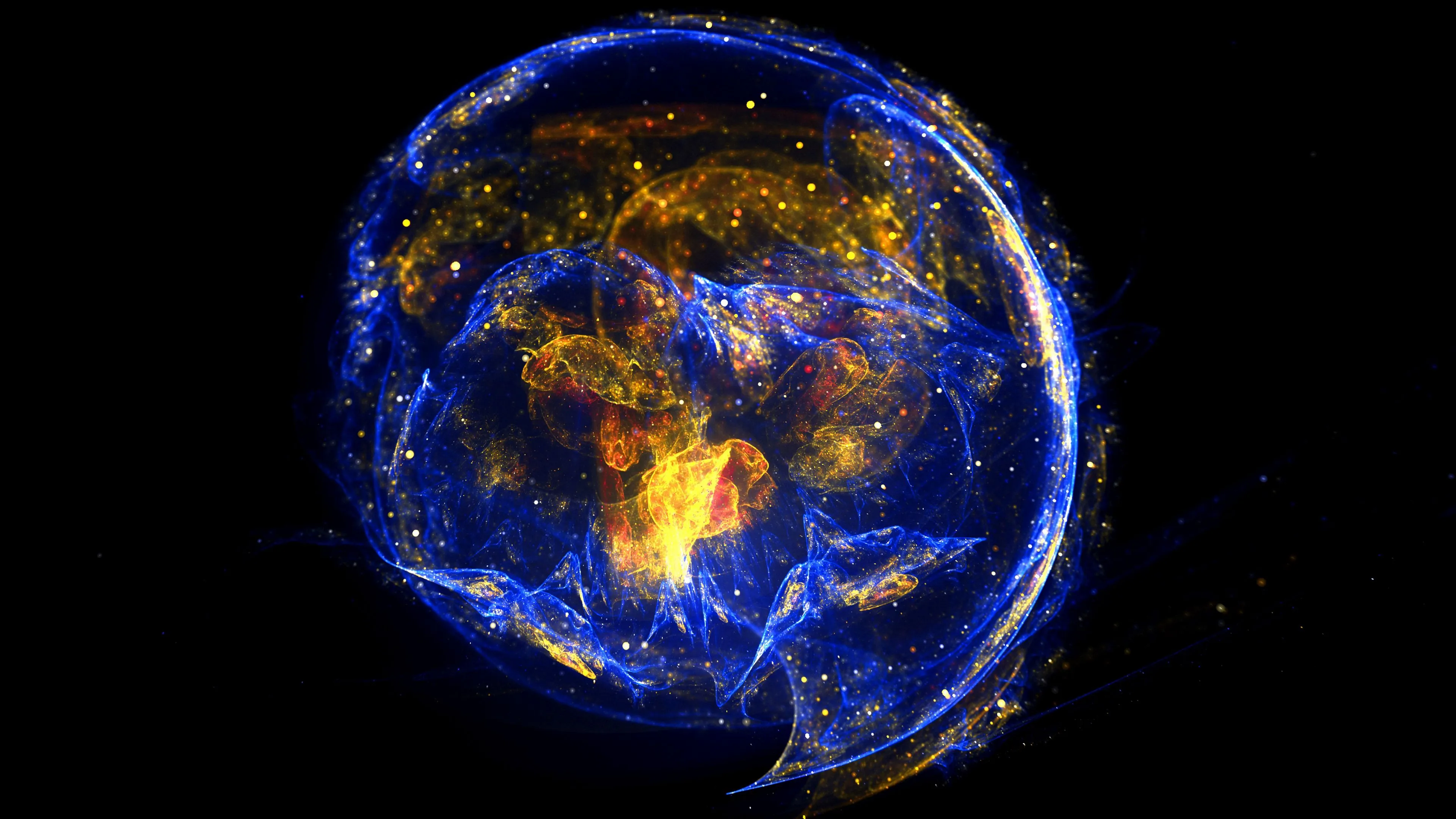 ball glitter glow plasma energy sparks bright 4k 1691670468