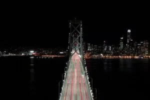 bridge night city lights dark 4k walpaper 1692029741