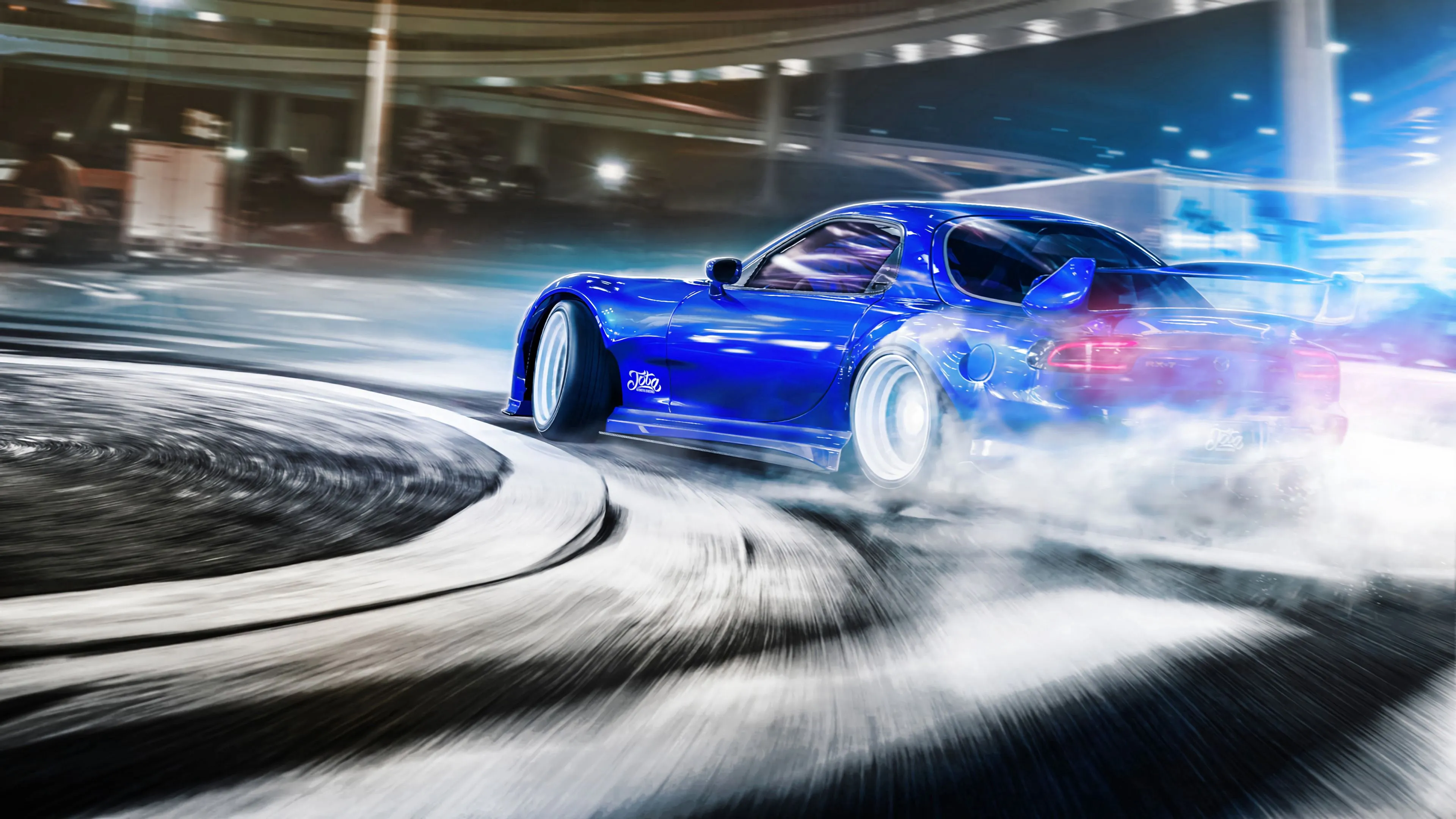 car sportscar drift speed racing 4k 1691828527