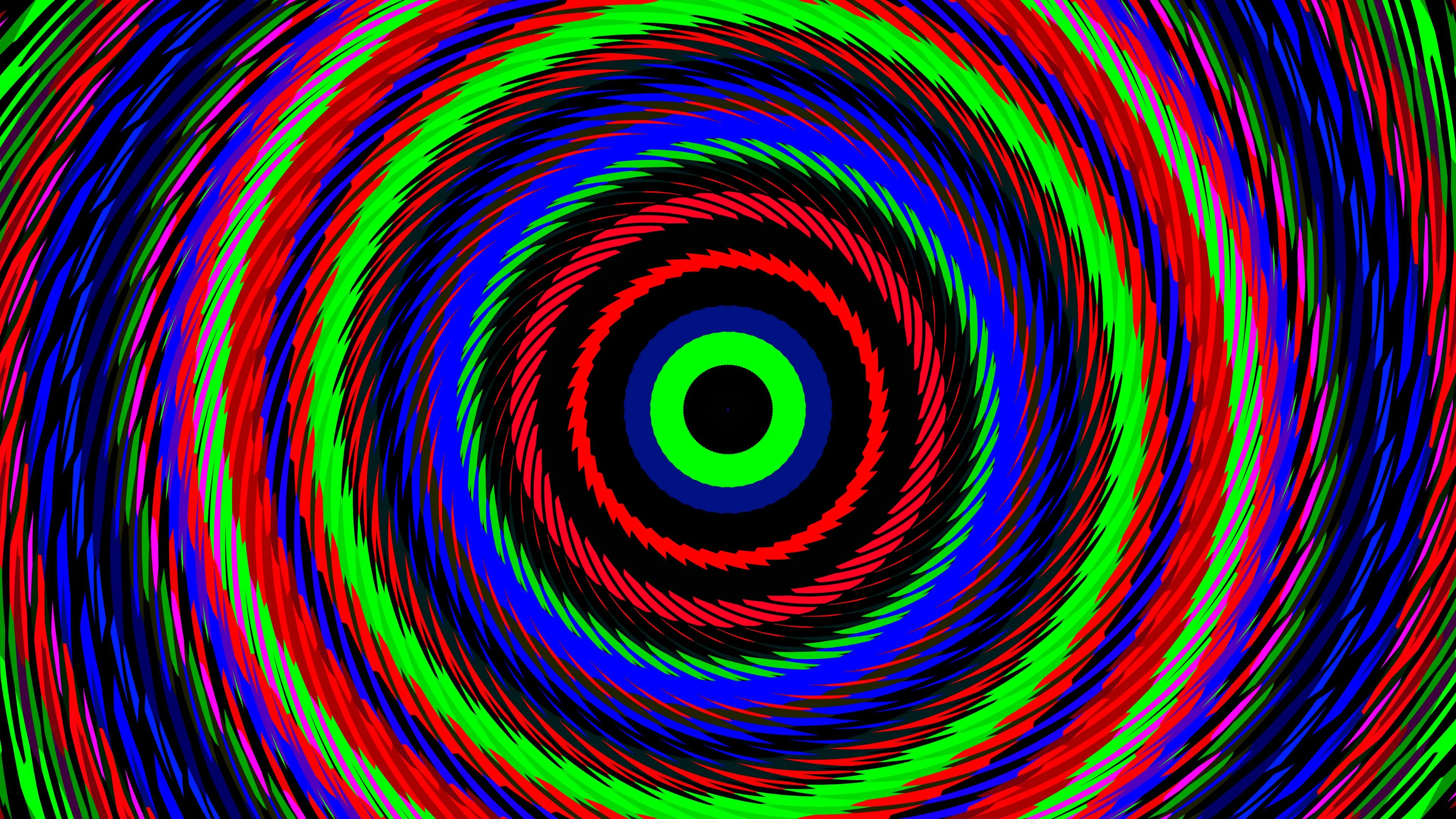 circles optical illusion colorful abstraction 4k 1691670468