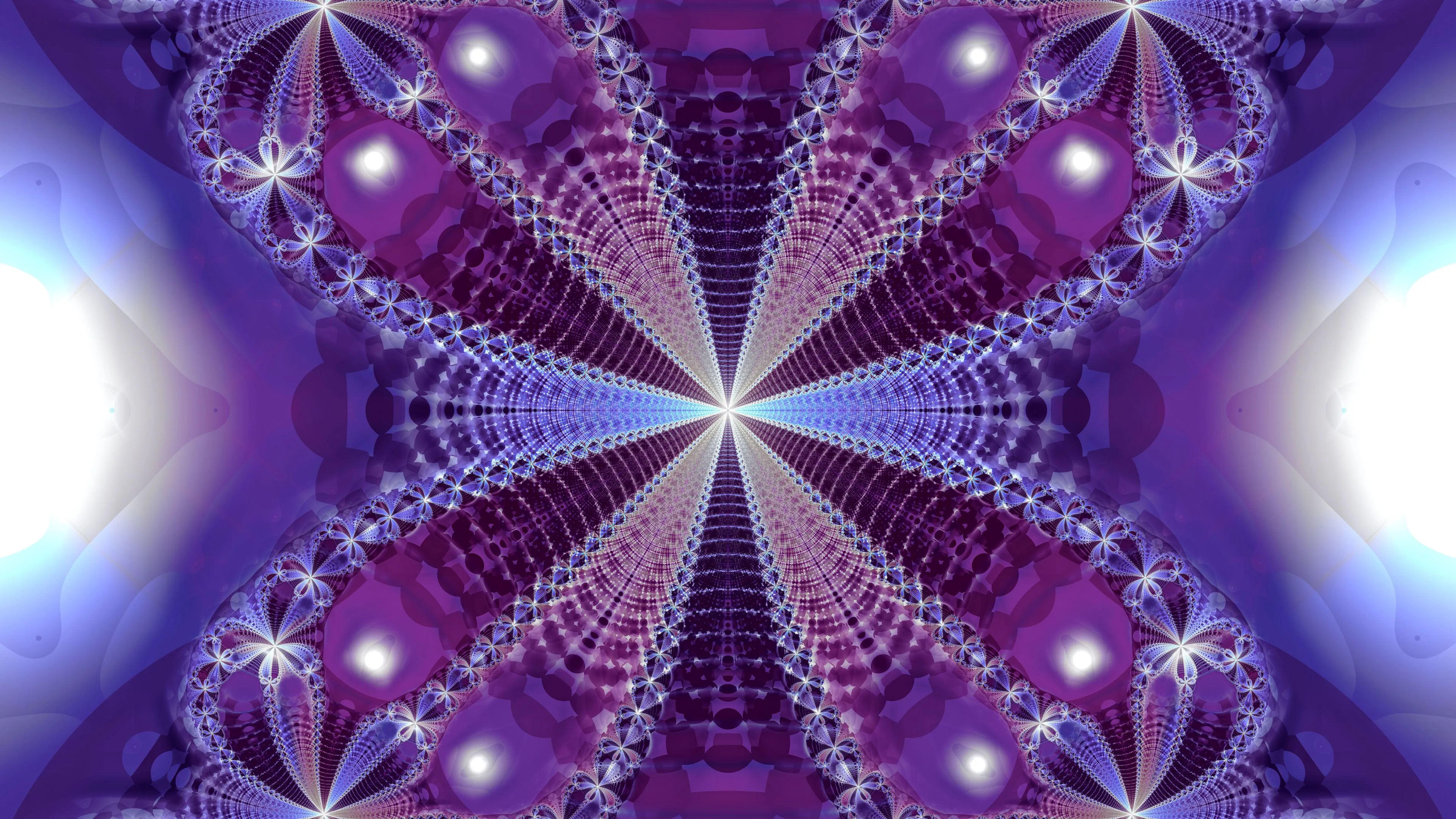 fractal pattern shapes purple abstraction 4k 1691767175