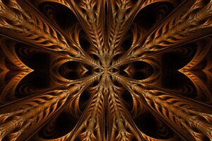 fractal pattern stripes brown abstraction 4k 1691767175