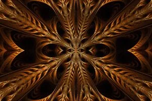 fractal pattern stripes brown abstraction 4k 1691767175