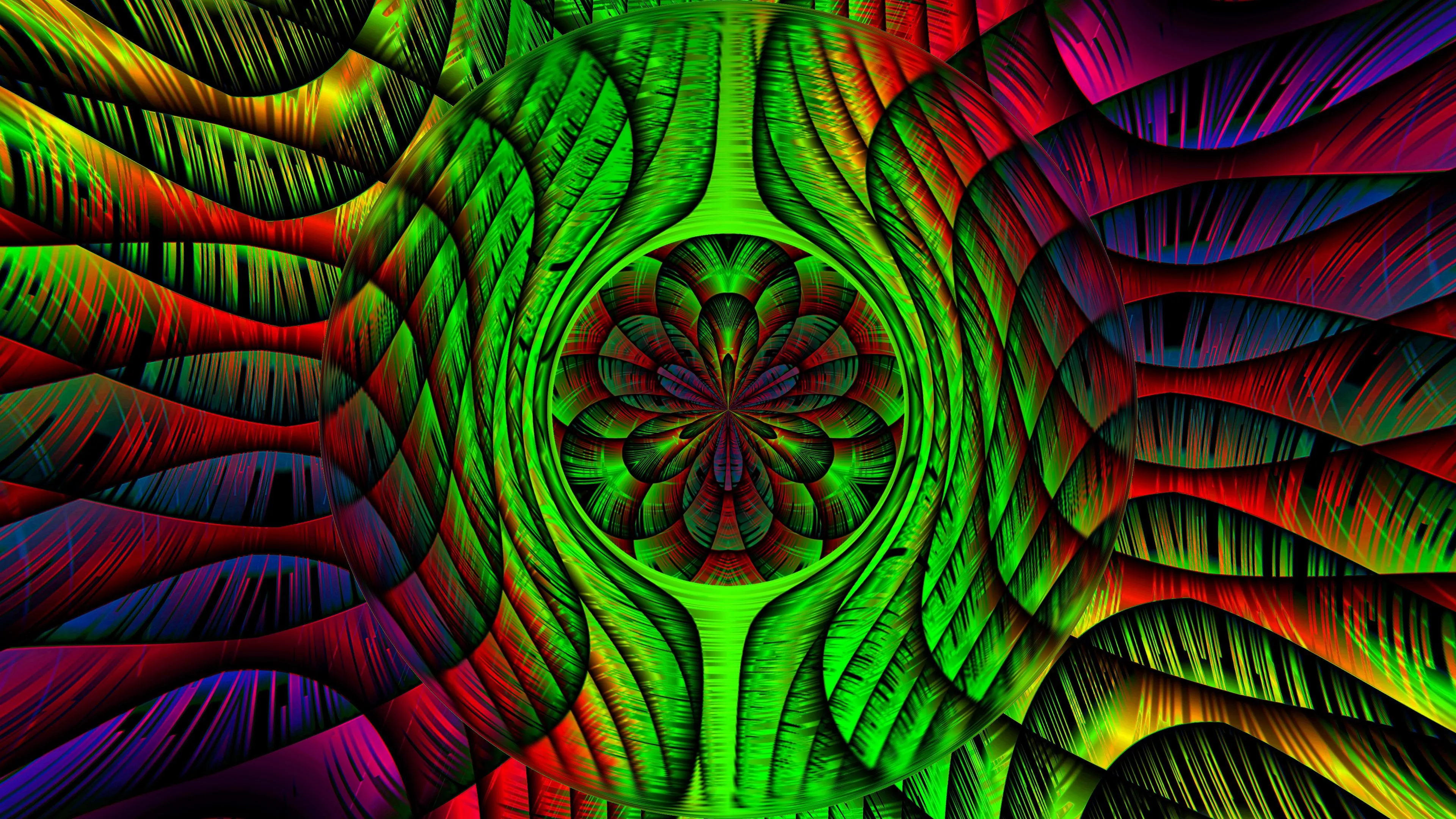 fractal pattern tangled colorful abstraction 4k 1691670468