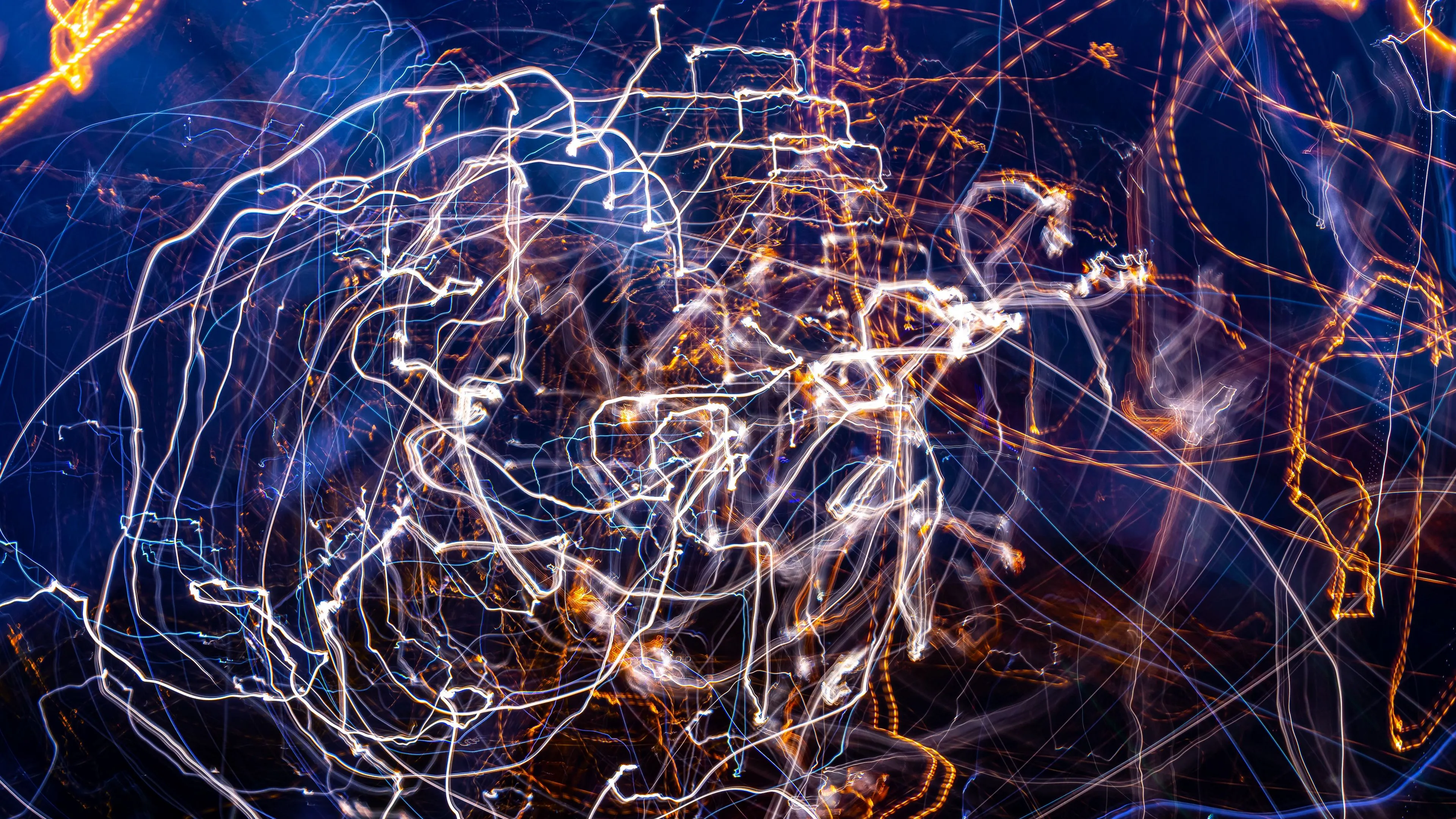 light lines long exposure abstraction tangled 4k 1691589888