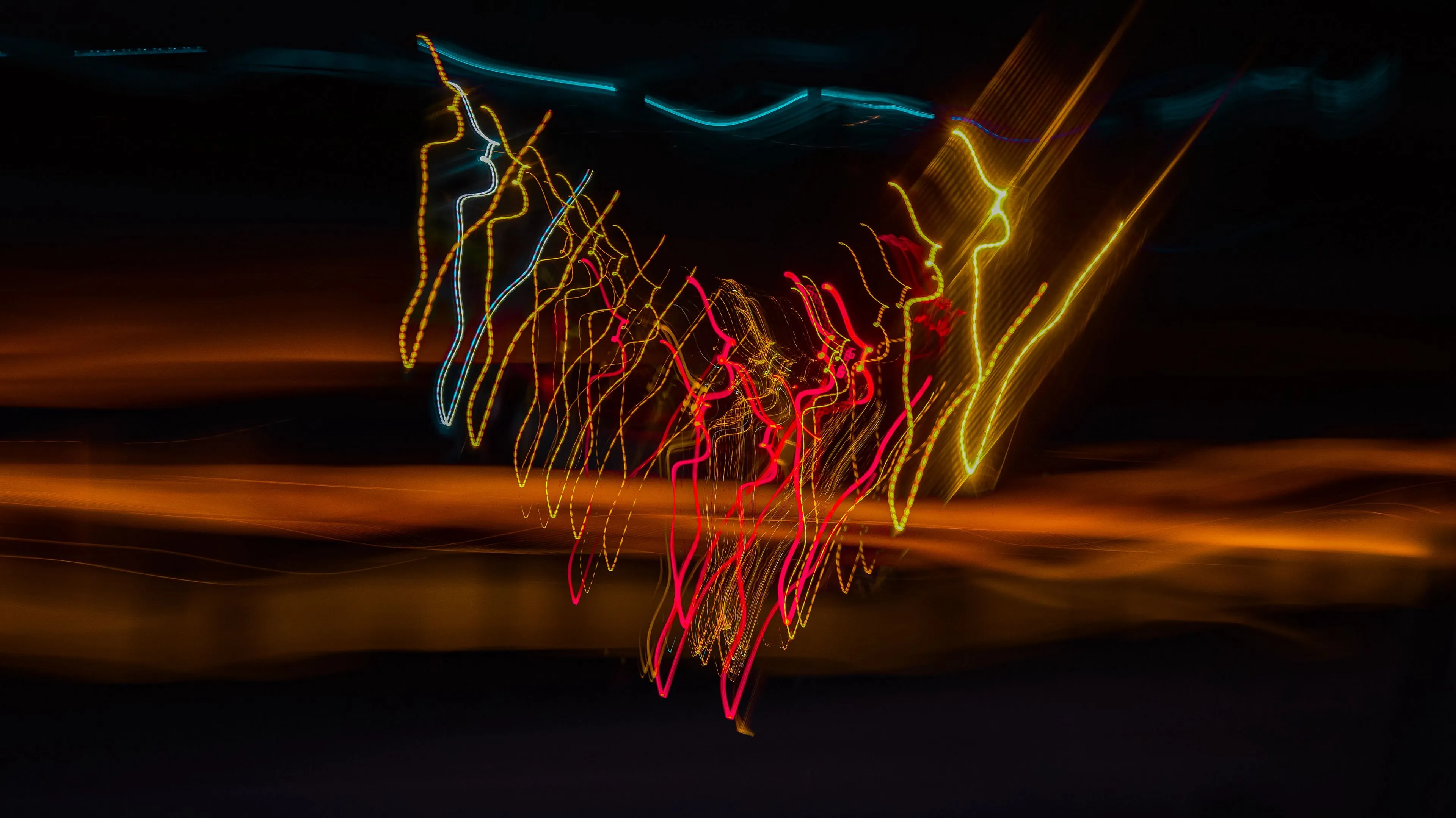 light lines long exposure glow abstraction 4k 1691686546