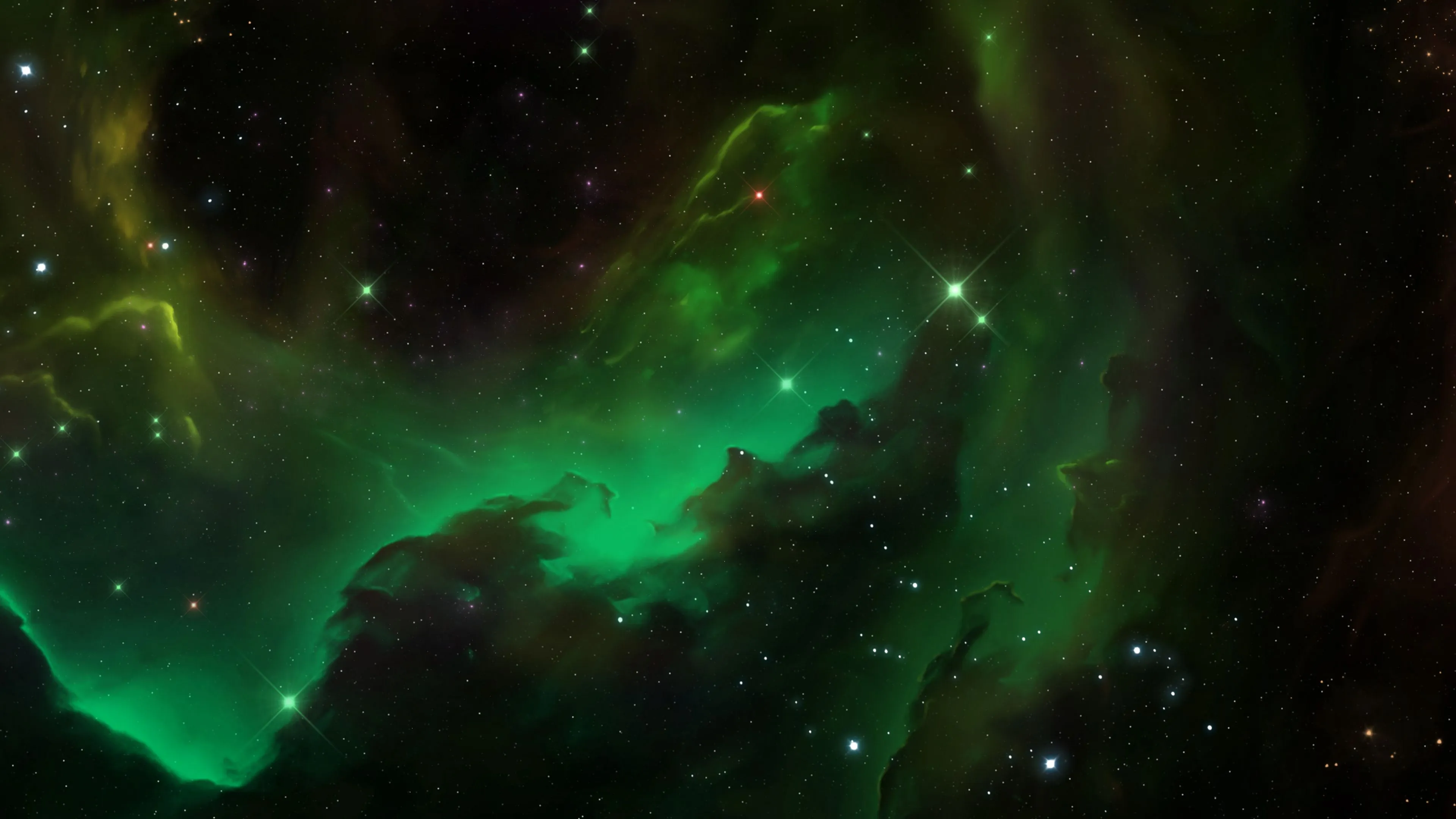 nebula stars glare clouds abstraction 4k 1691767499