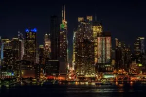 new york skyscrapers lights 4k walpaper 1692028755