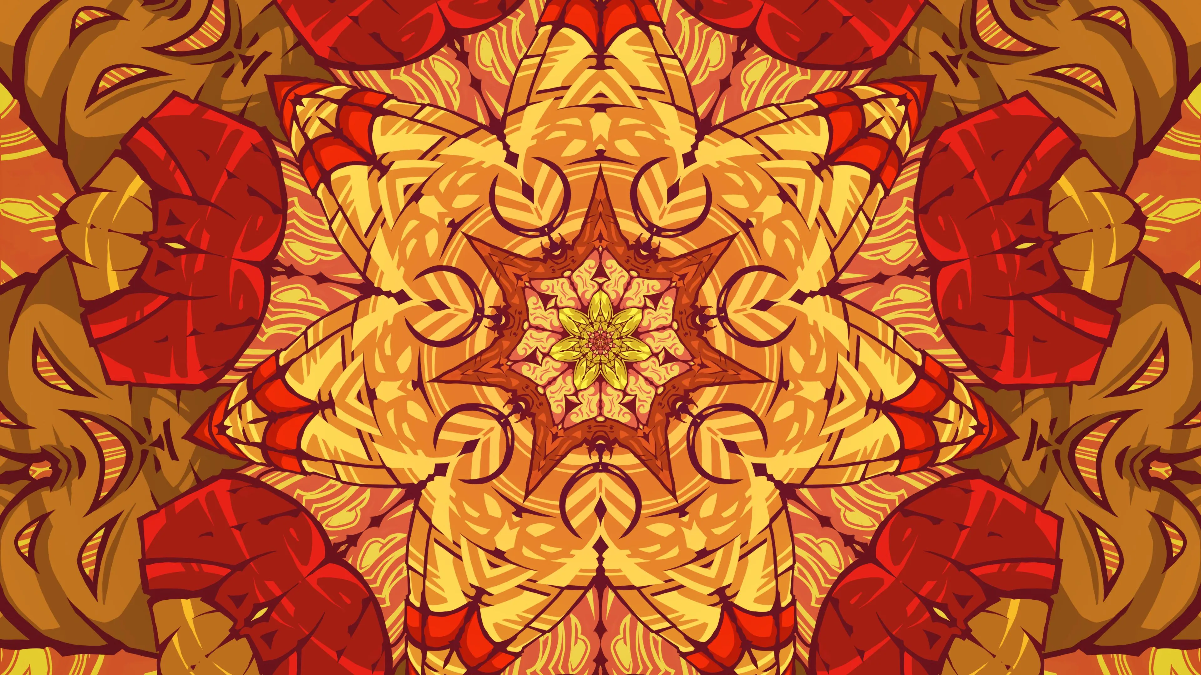 pattern abstraction mandala colorful 4k 1691767500