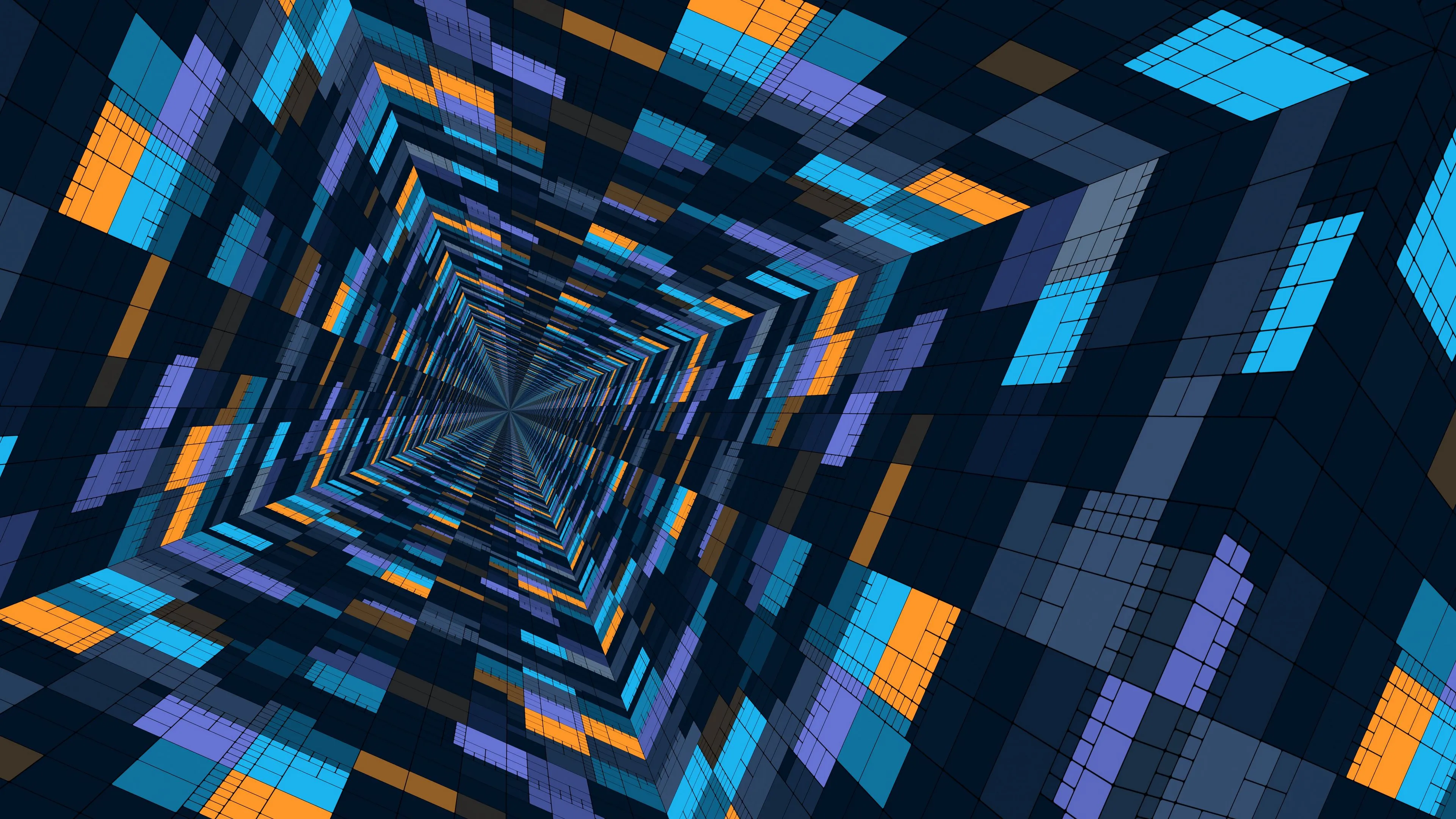 perspective geometric pattern color structure futuristic 4k 1691589483