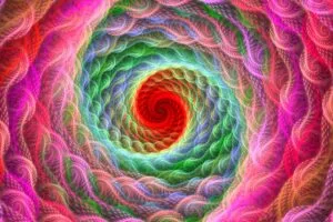spiral bright colorful swirling fractal 4k 1691589888