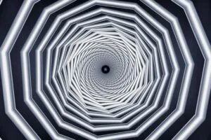spiral swirling perspective geometry fractal 4k 1691589888