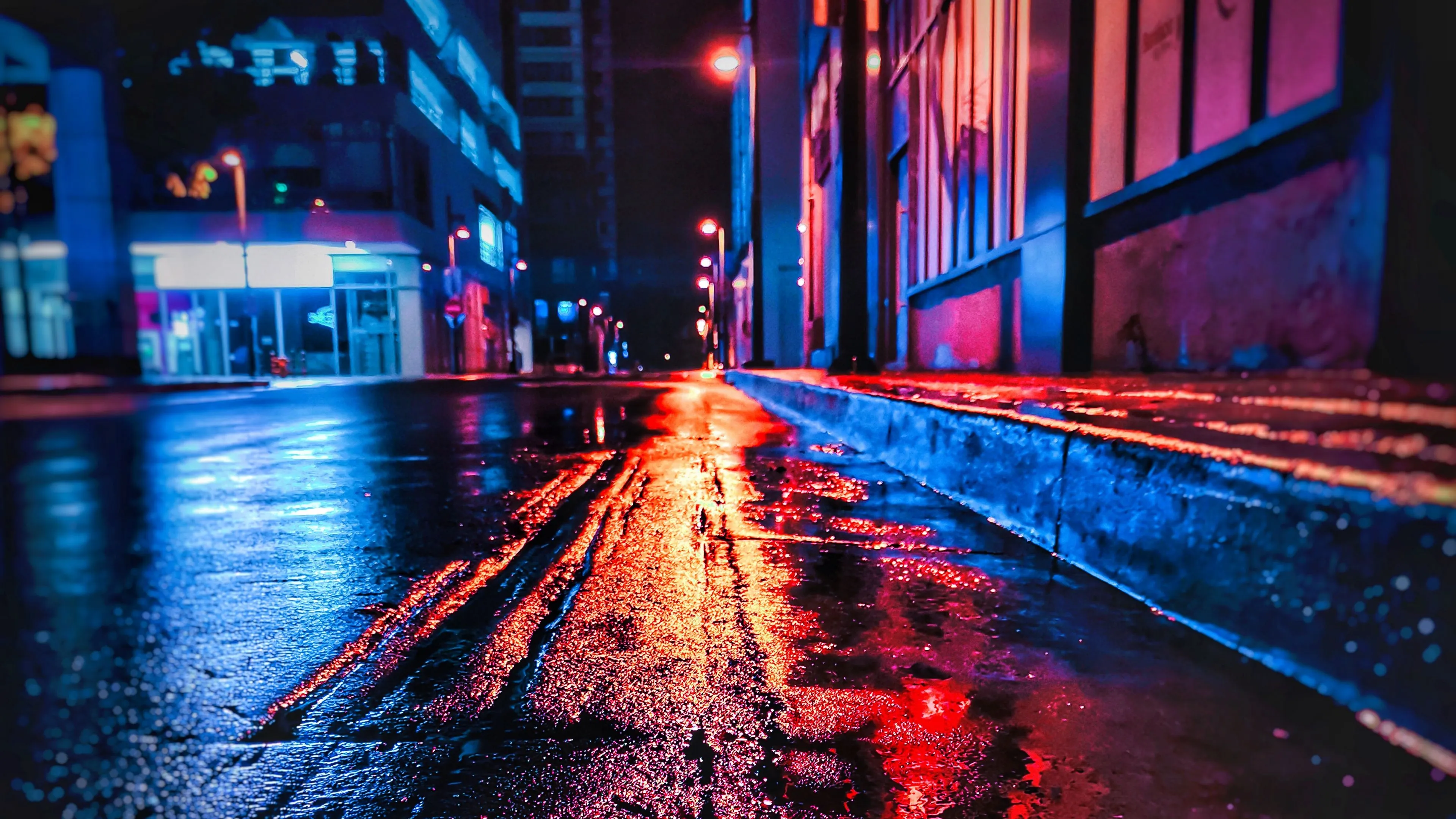 street night wet neon city 4k 1691849809