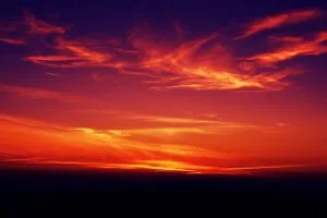 sunset dark twilight sky clouds 4k 1691849539