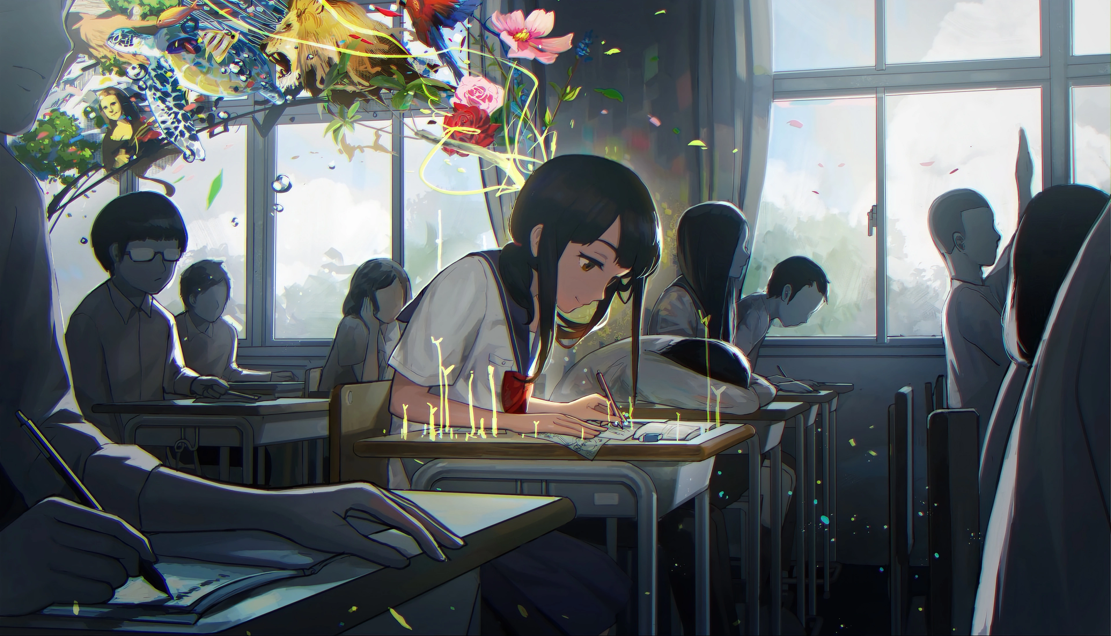 anime girl in art class 4k 1696063981 1