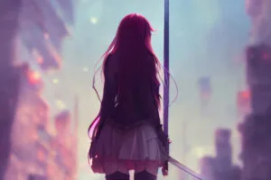 anime girl with swords 4k 1695943303