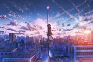 anime girl city building height 1696976526
