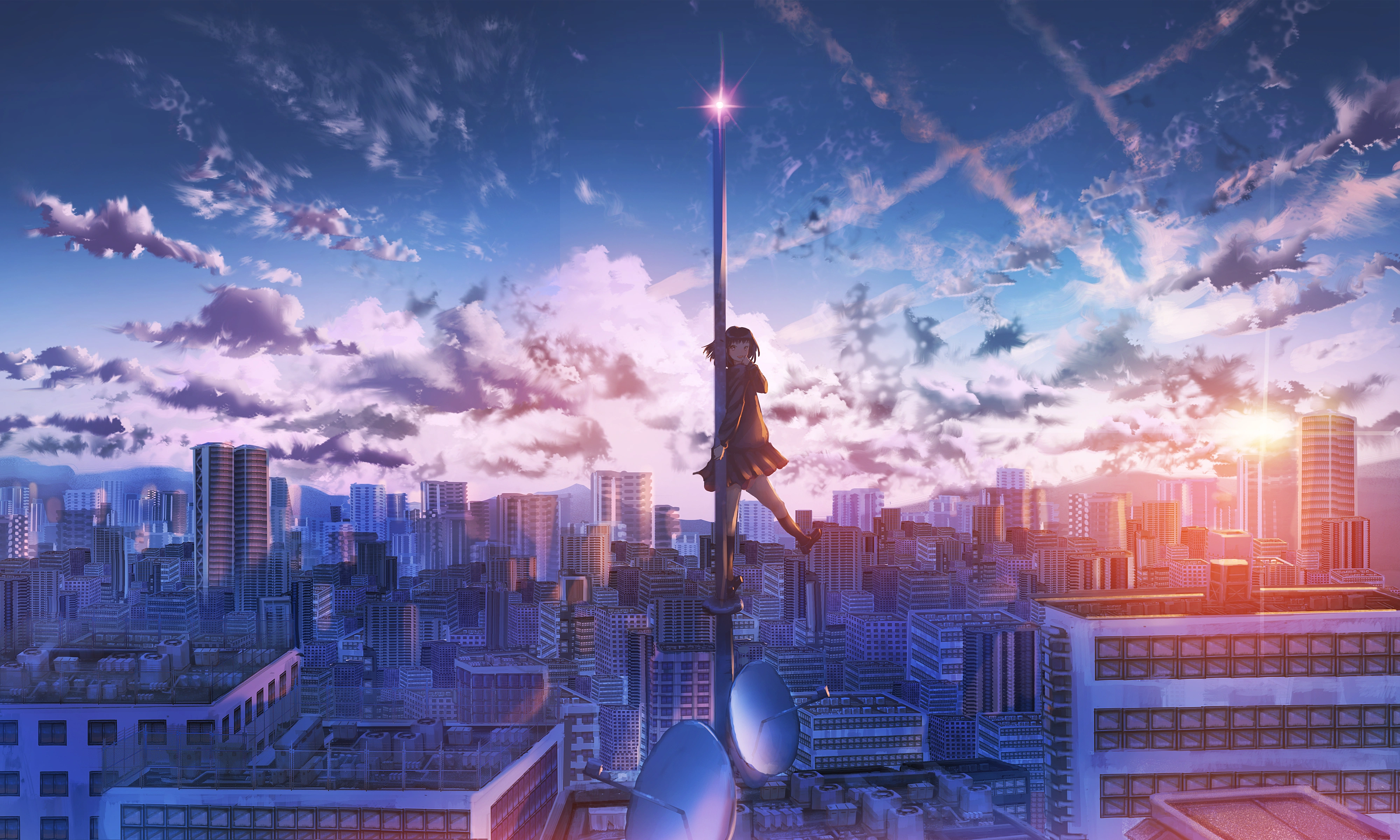 anime girl city building height 1696976526