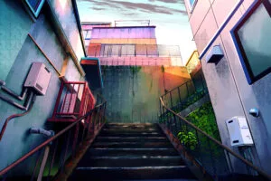 anime stairs to home 1696368553